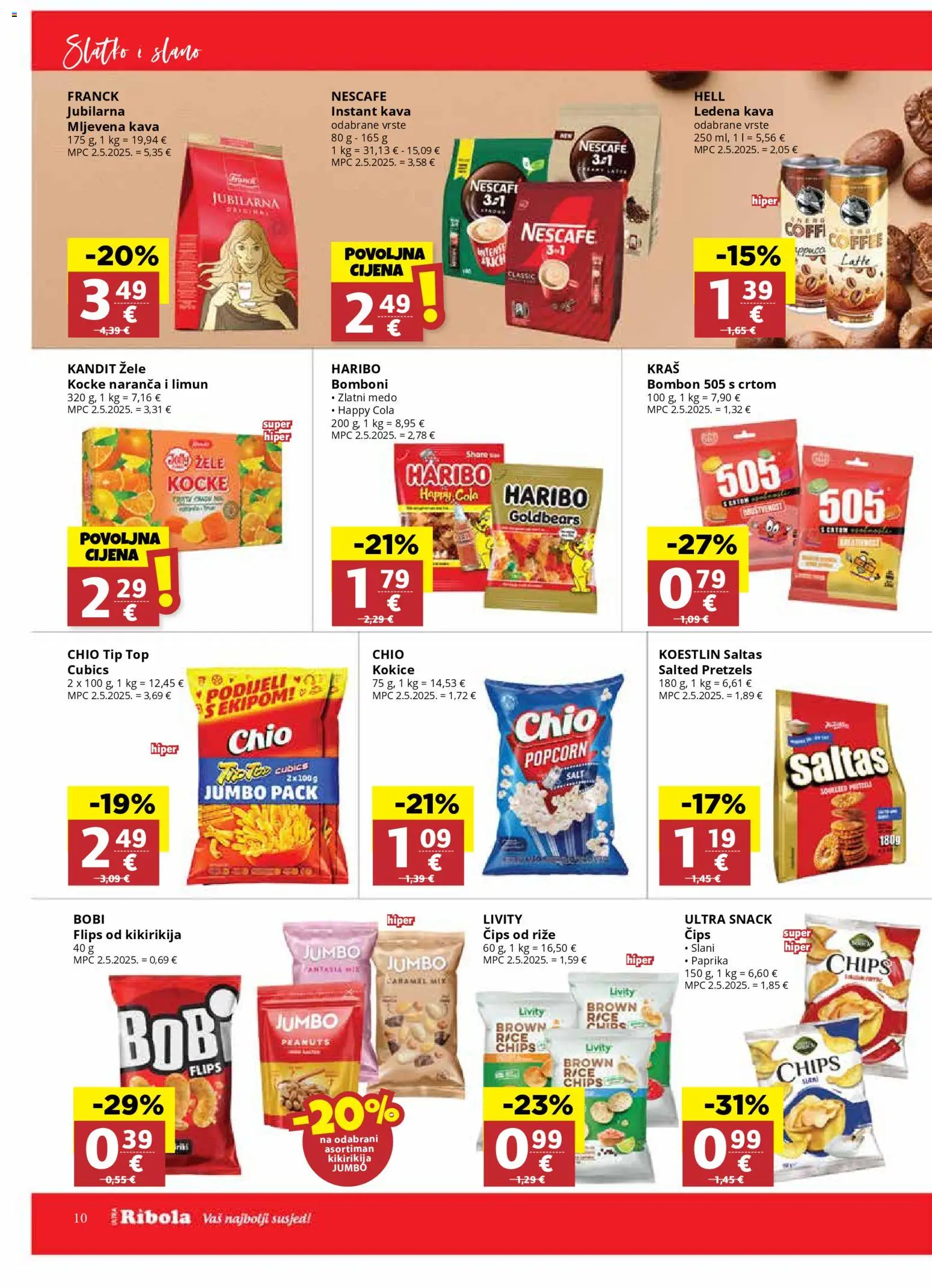 Ribola katalog | vrijedi od 29.10.2025 | Stranica: 10 | Proizvodi: Nescafe, Kava, Bomboni, Ledena kava