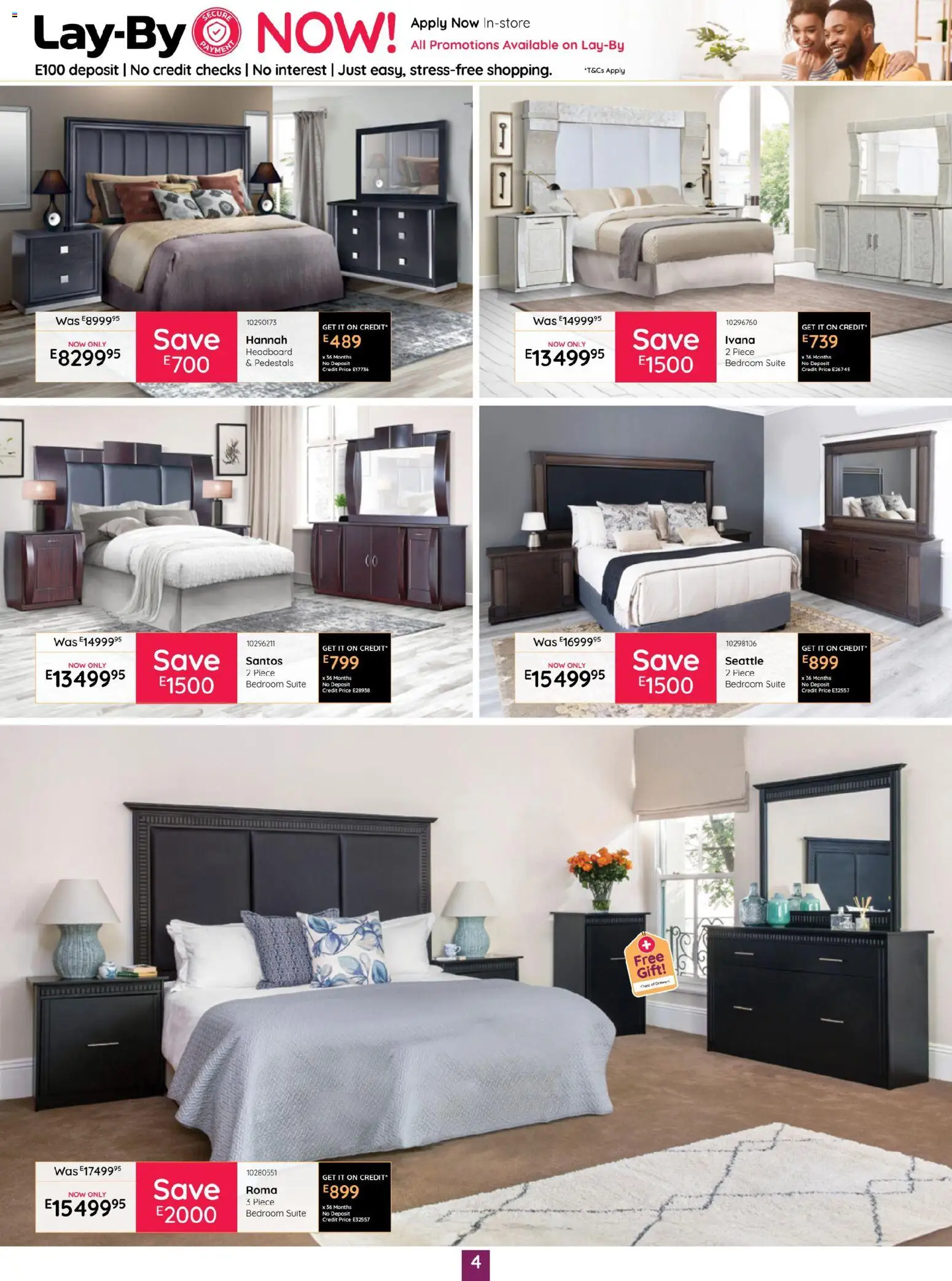 New Bradlows Eswatini Catalogue catalogue – valid from 19.03.2026 | Page: 4 | Products: Headboard