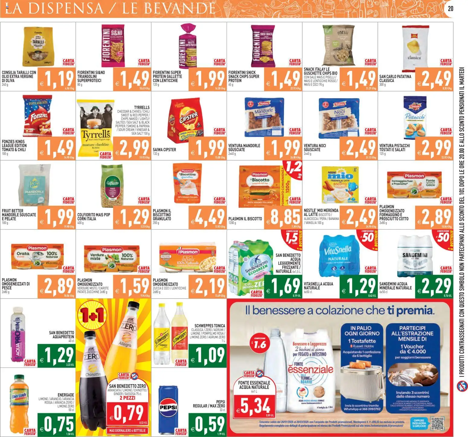 Volantino PIM Supermercati del 13.02.2026 | Pagina: 20 | Prodotti: Ceci, Limone, Olio extra vergine, Arachidi