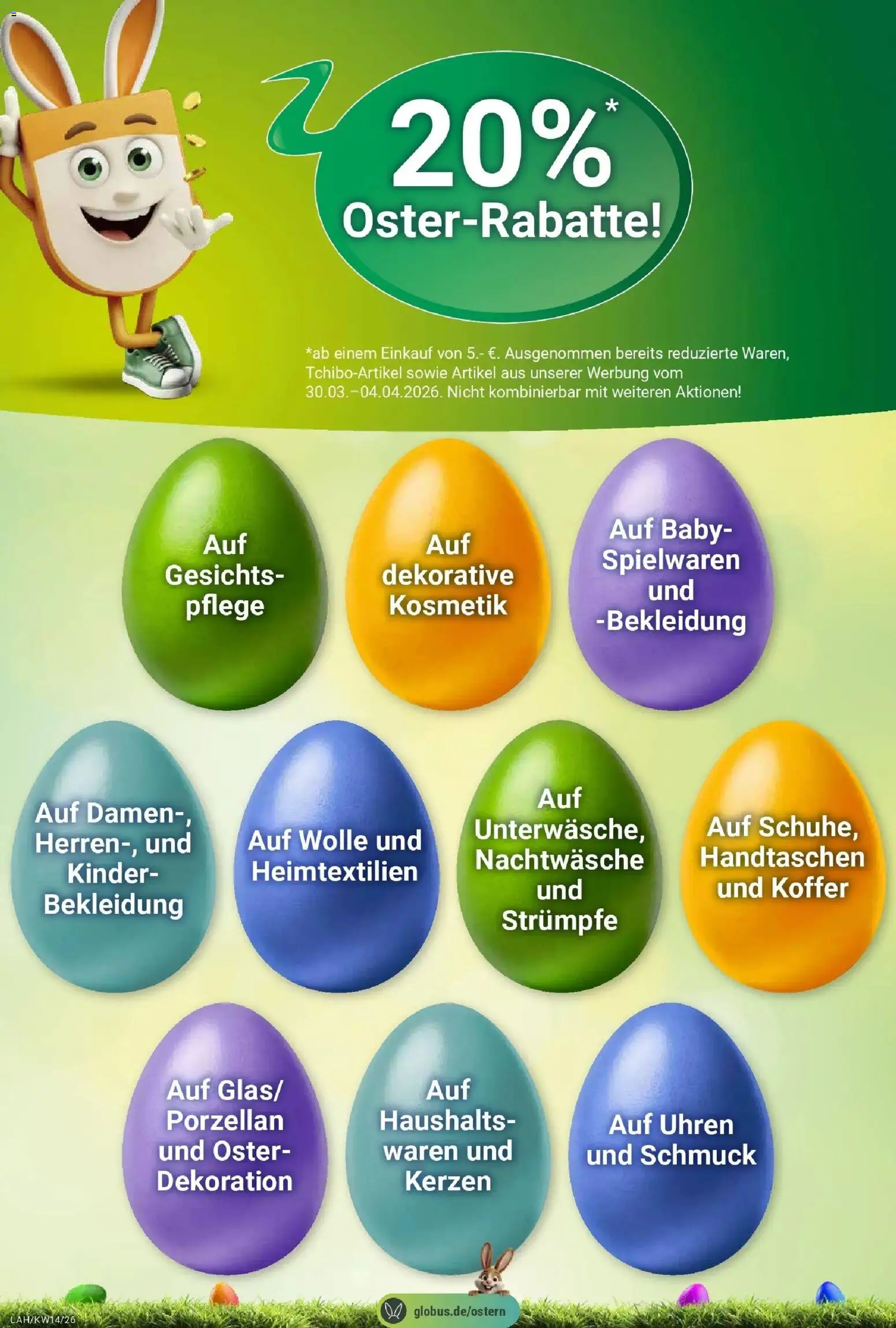 Globus prospekt Lahnstein	 – gültig ab 30.03.2026 | Seite: 32 | Produkte: Strümpfe, Bekleidung, Koffer