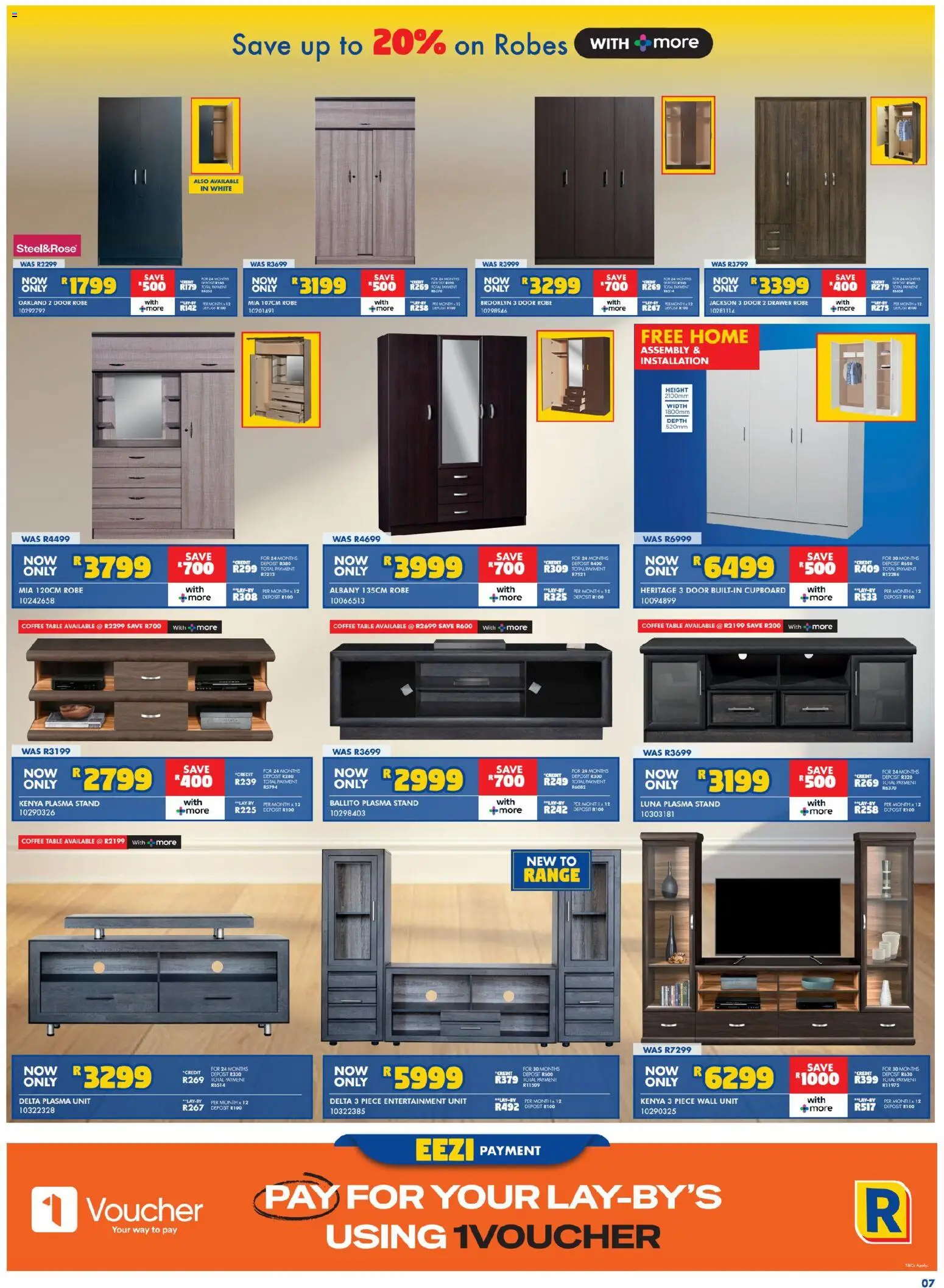 New Russells catalogue – valid from 16.04.2026 | Page: 7 | Products: Table, Wall unit, Plasma unit, Coffee