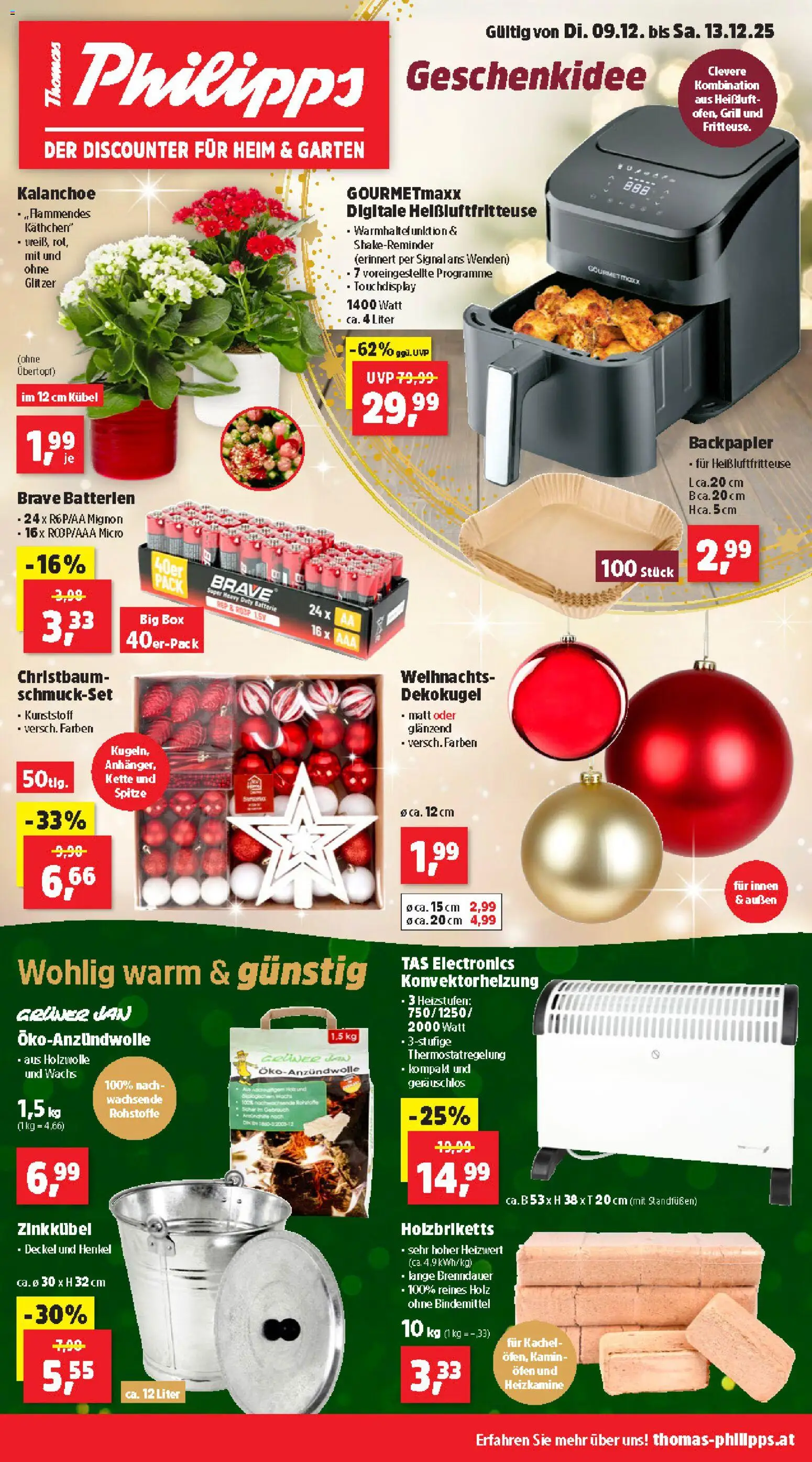Thomas Philipps Flugblatt gültig ab 08.12.2025 | Seite: 1 | Produkte: Ofen, Grill, Box, Batterie
