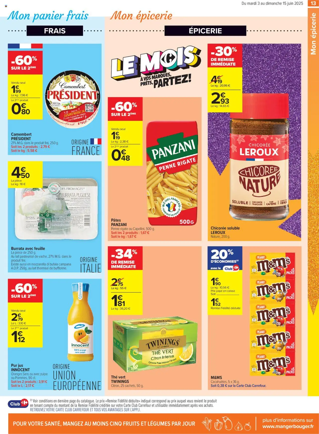  | Page: 15 | Produits: Orange, Lait, Jus, Thé