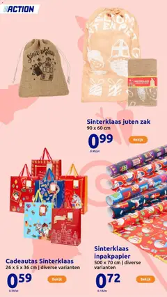 Action - Presents  - Voorbeeld van een folder van Action, geldig van 05.11.2025 | Pagina: 161 | Producten: Zak