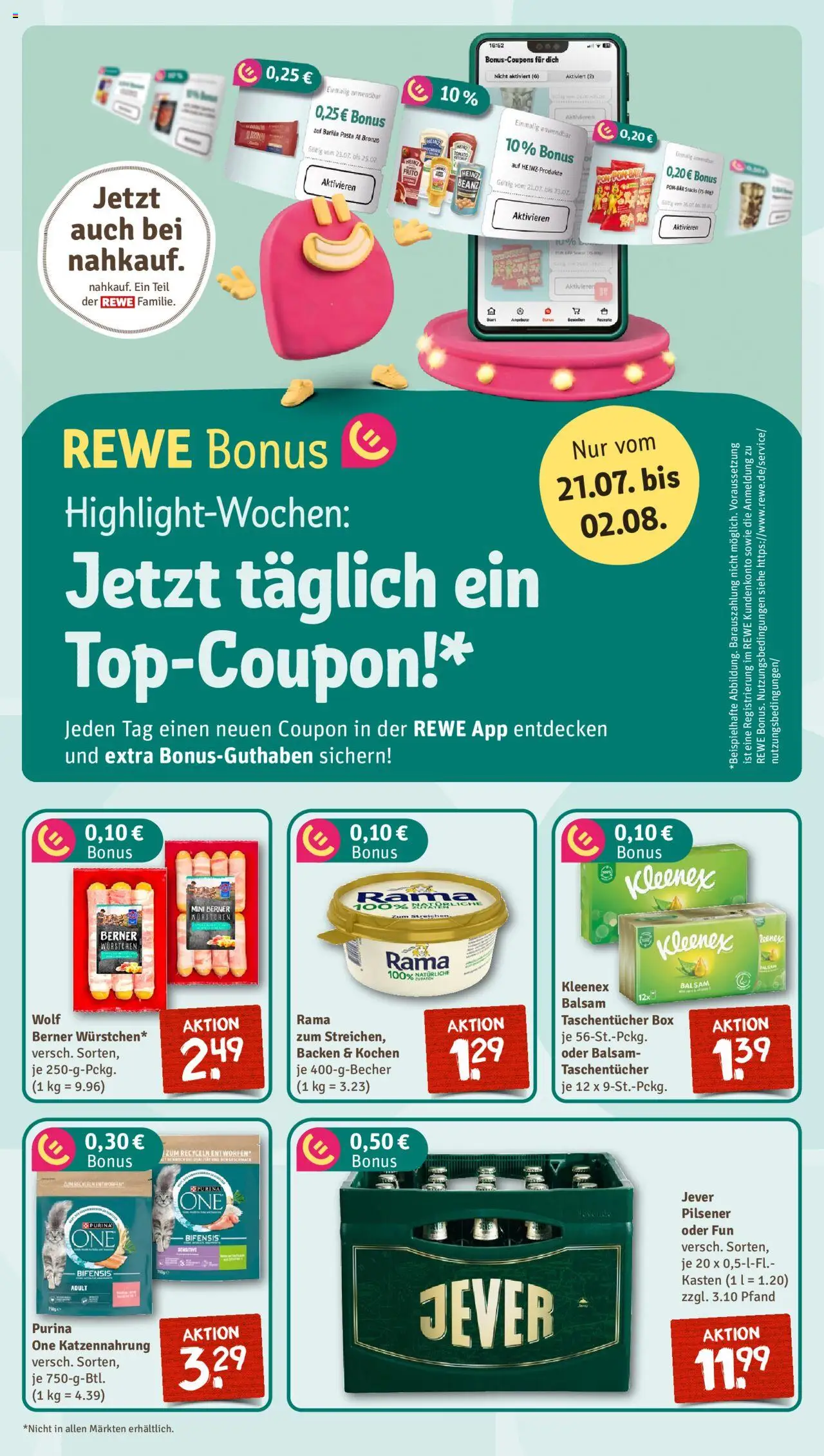 Nahkauf Prospekt - gültig ab dem 20.07.2025 | Seite: 5 | Produkte: Rama, Barilla, Box, Jever