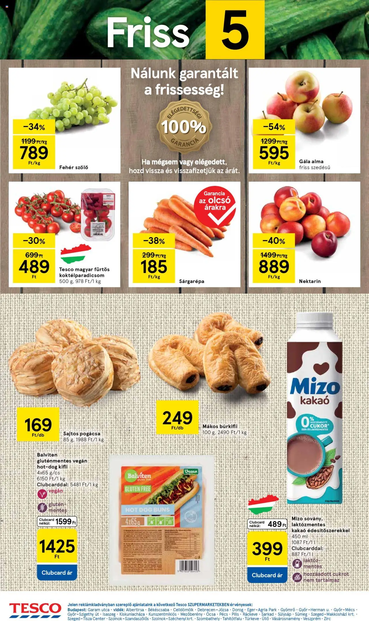 Tesco akciós ujság - amely érvényes a következő dátumtól: 21.08.2025 | Oldal: 2 | Termékek: Nektarin, Hot dog, Alma, Gluténmentes