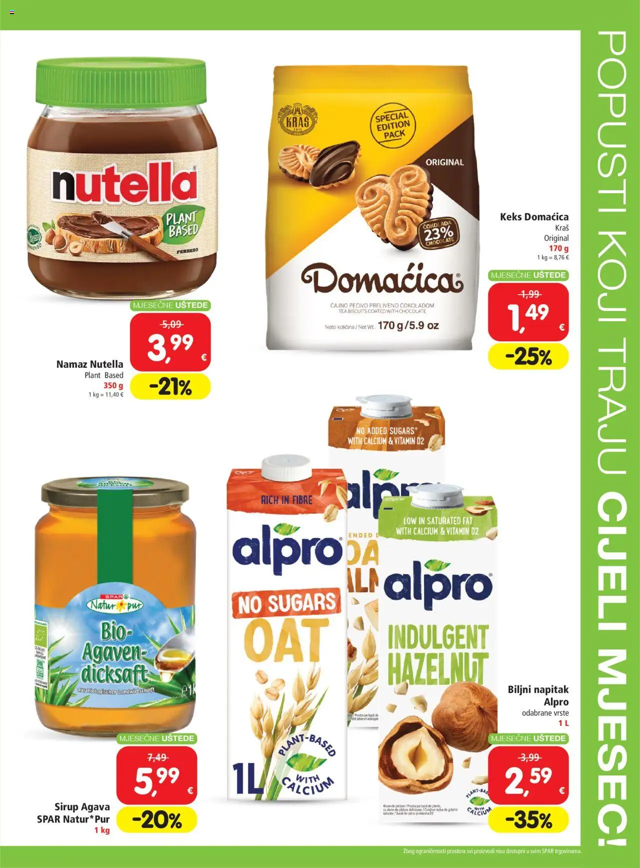 Spar katalog | vrijedi od 07.05.2025 | Stranica: 3 | Proizvodi: Alpro, Sirup, Pecivo, Namaz