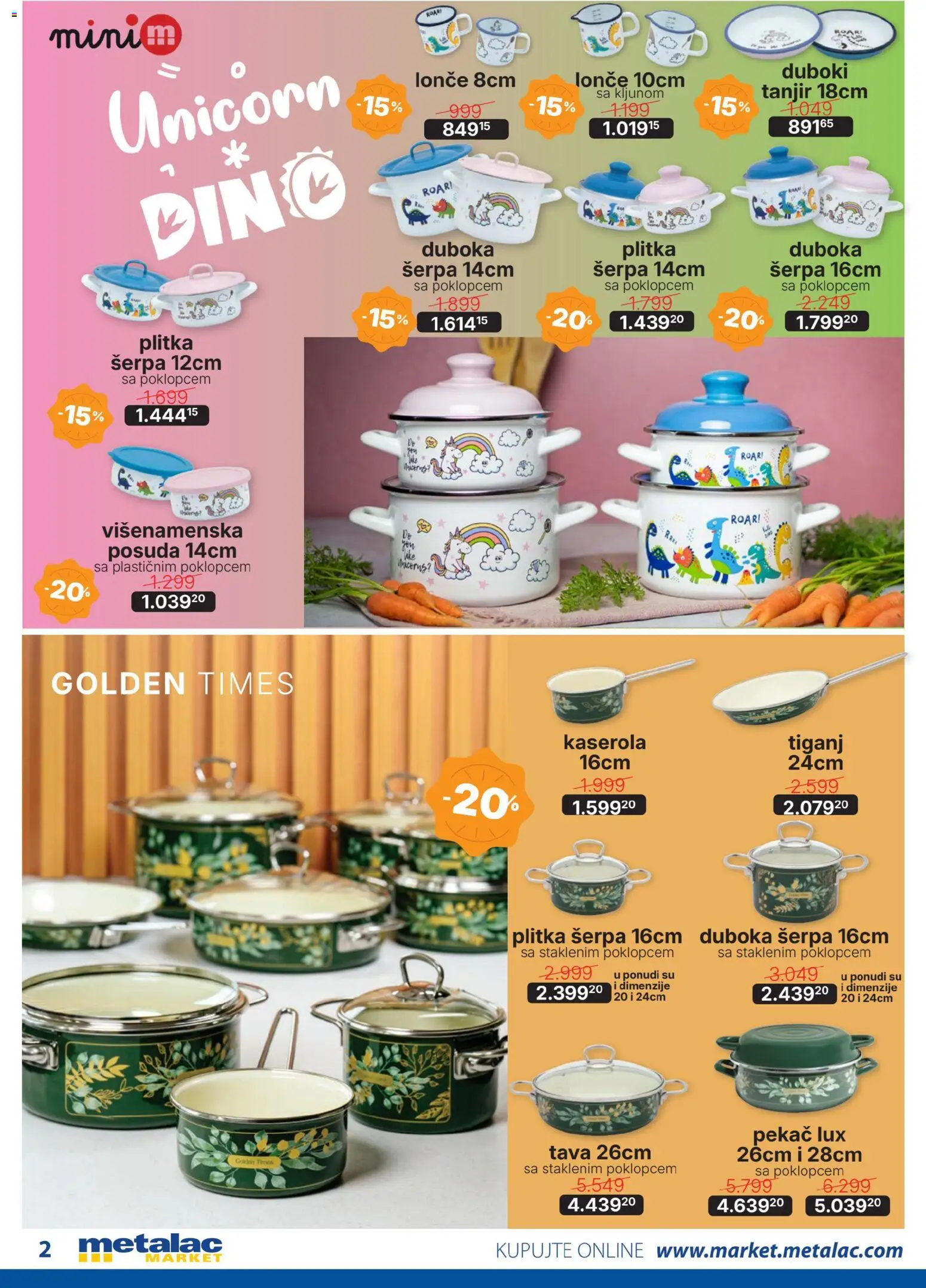 Metalac Market katalog - važi od 01.12.2025 | Strana: 2 | Proizvode: Tanjir, Tiganj, Pekač