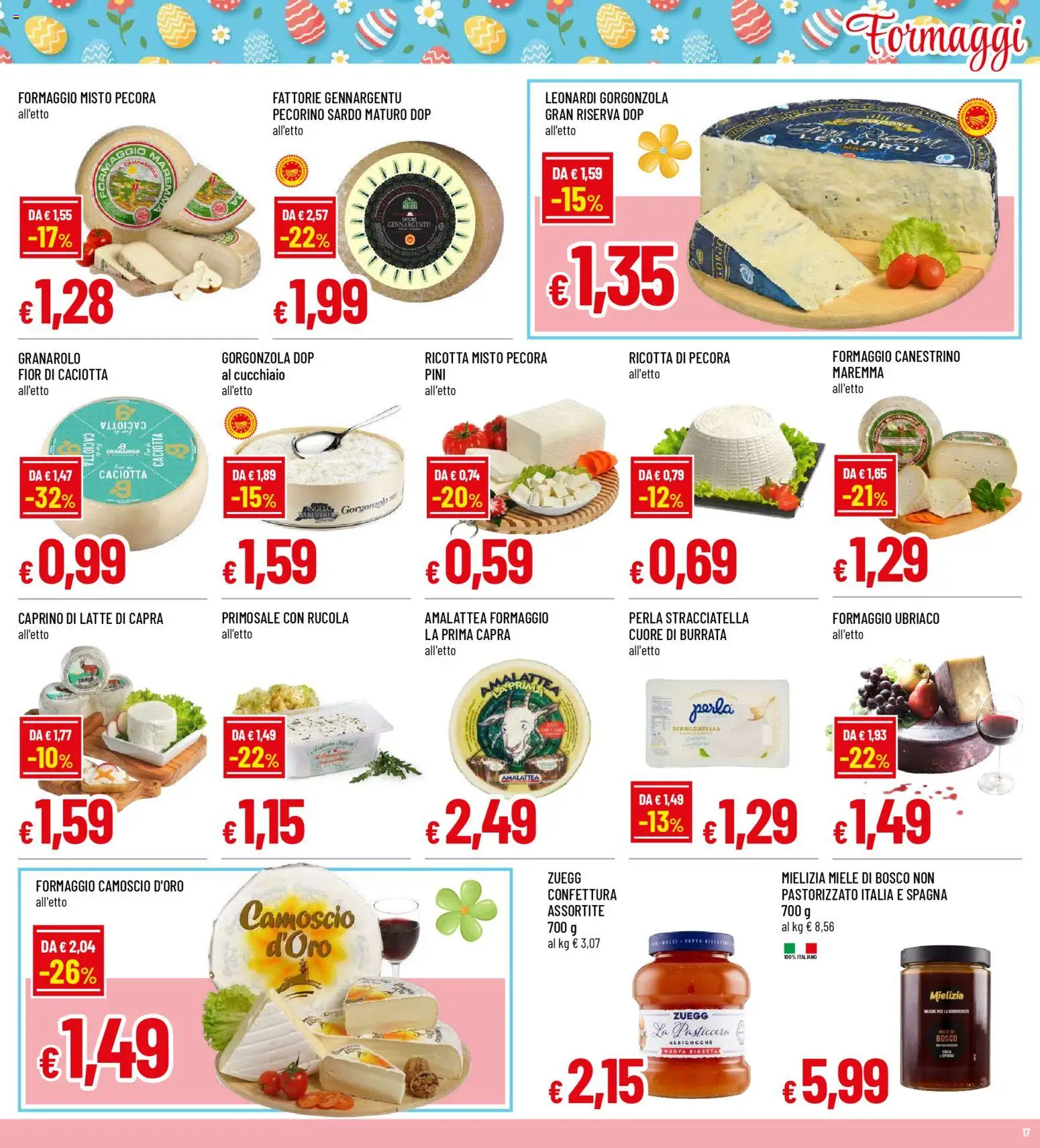 Volantino Galassia del 23.03.2026 | Pagina: 17 | Prodotti: Formaggio, Albicocche, Burrata, Stracciatella