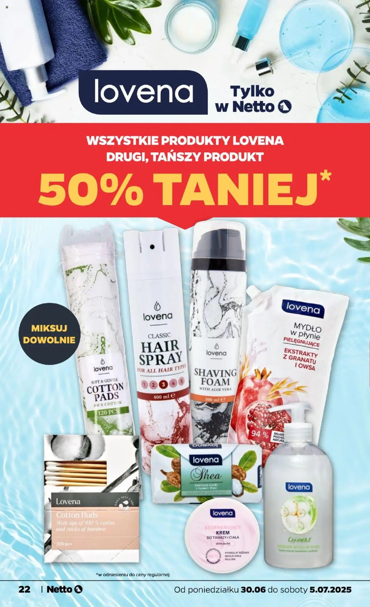 Netto gazetka - Spożywcza od 30.06.2025 | Strona: 22 | Produkty: Kremowe mydło w płynie, Masło, Mydło, Krem