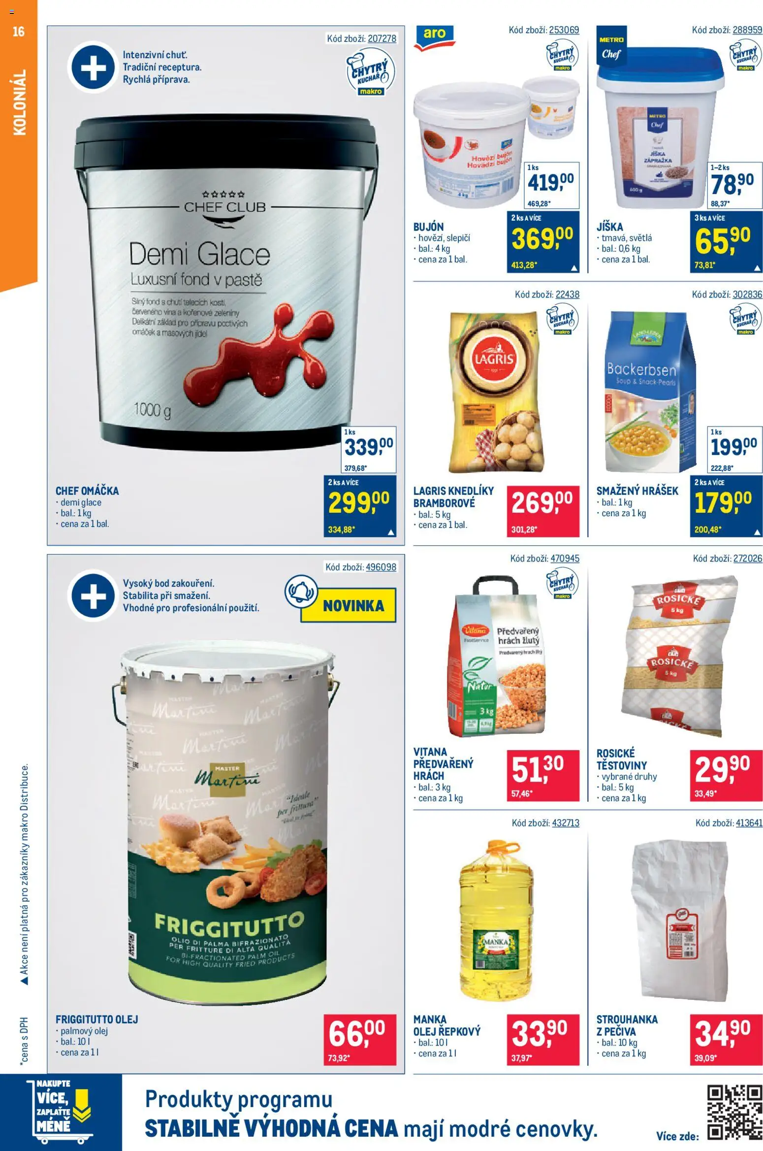 Makro leták - Gastronomie od 22.10.2025 | Strana: 16 | Produkty: Hrách, Olej, Demi glace, Hrášek