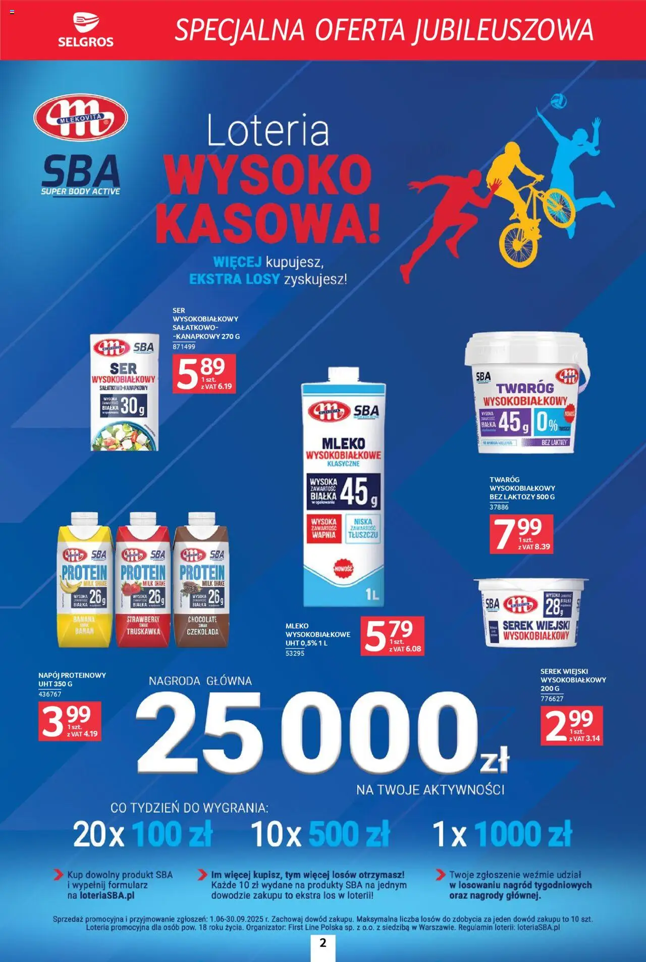 Selgros cash&carry Gazetka - Specjalna oferta jubileuszowa od 14.08.2025 | Strona: 2 | Produkty: Mleko bez laktozy, Bez laktozy, Banan, Body