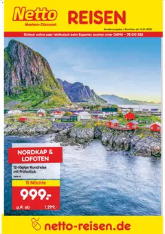 Netto Reisen Reise-Sonderangebote ab 15.01.2026 gültig
