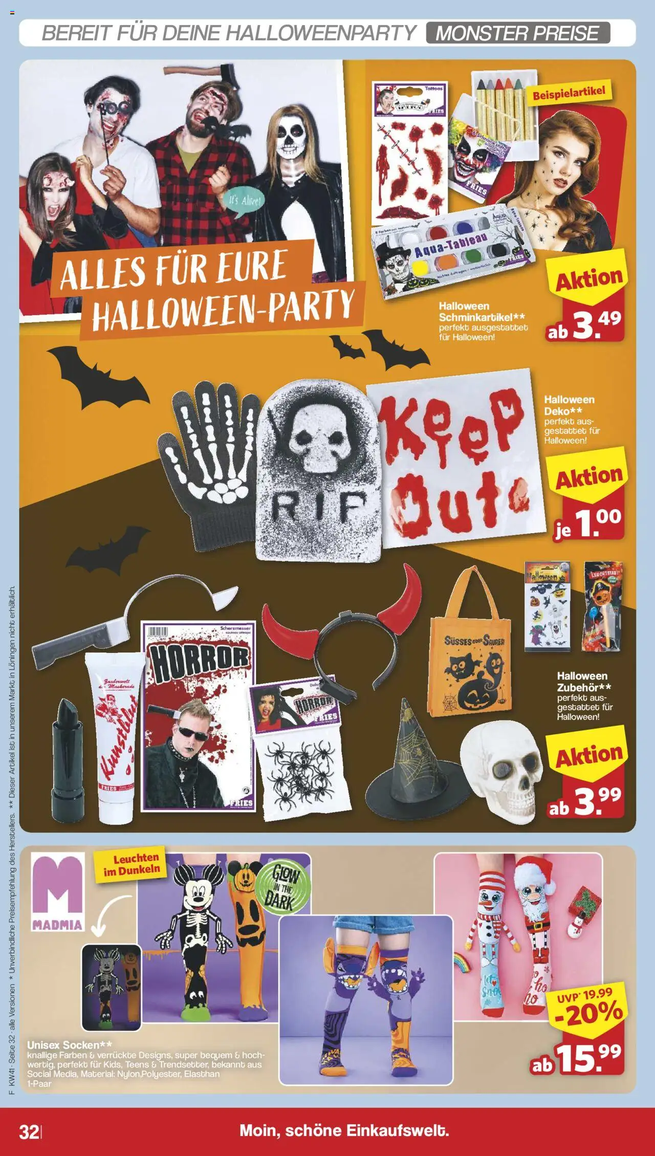 Famila Nordwest Prospekt 	 – gültig ab 06.10.2025 | Seite: 35 | Produkte: Monster, Socken