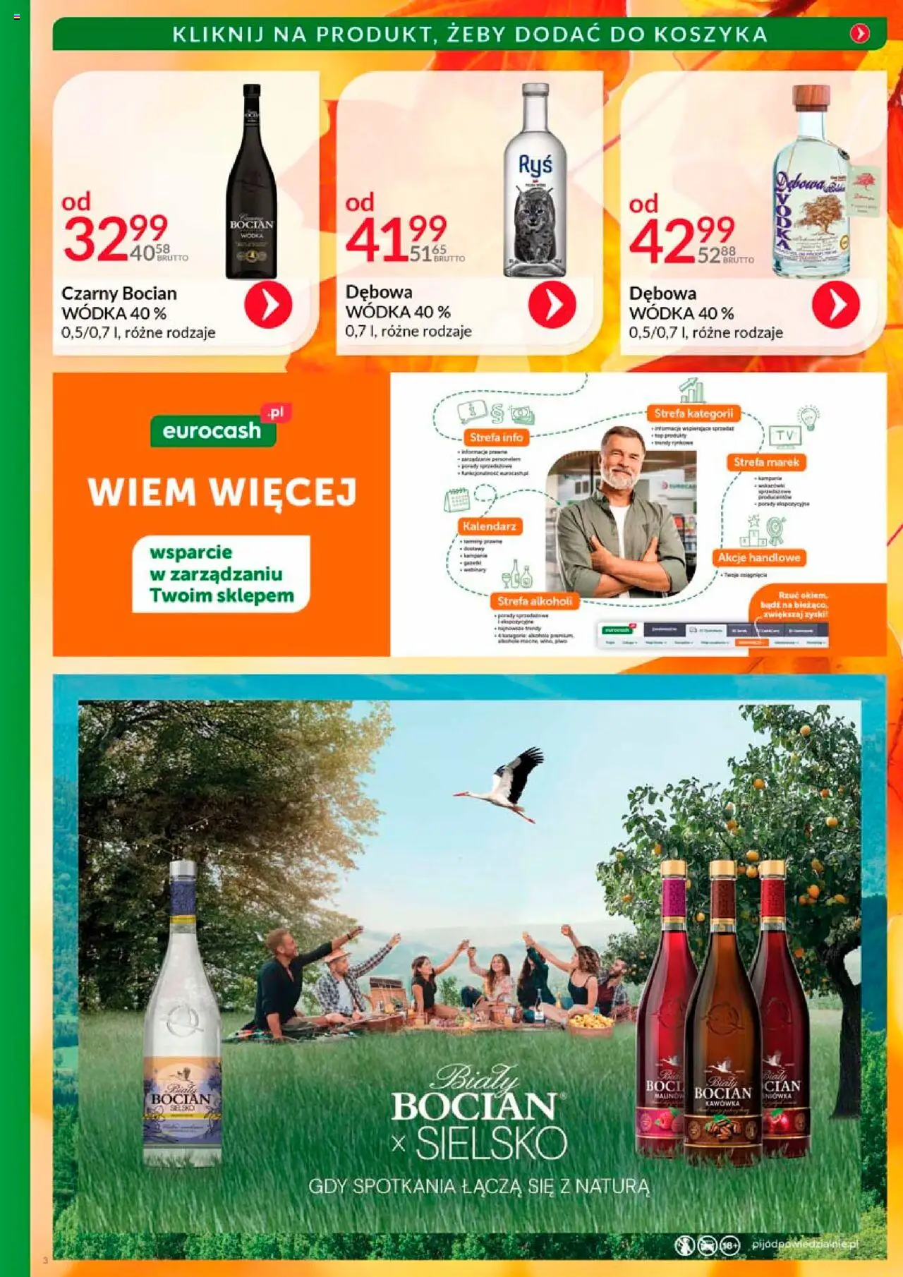 Eurocash Gazetka - Katalog Alkoholowy od 01.10.2025 | Strona: 3 | Produkty: Kalendarz, Wódka