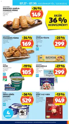 Aldi akciós ujság - amely érvényes a következő dátumtól: 24.07.2025 | Oldal: 29 | Termékek: Joghurt, Kávé, Tészta, Pohár
