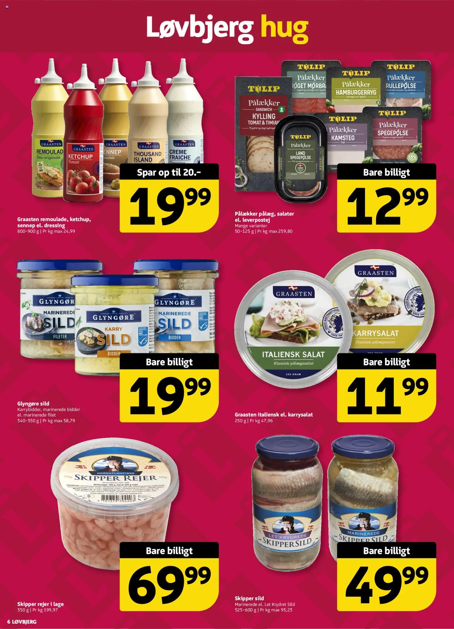 Løvbjerg tilbudsavis – gyldig fra 19.12.2025 | Side: 6 | Produkter: Karry, Sild, Italiensk salat, Timian