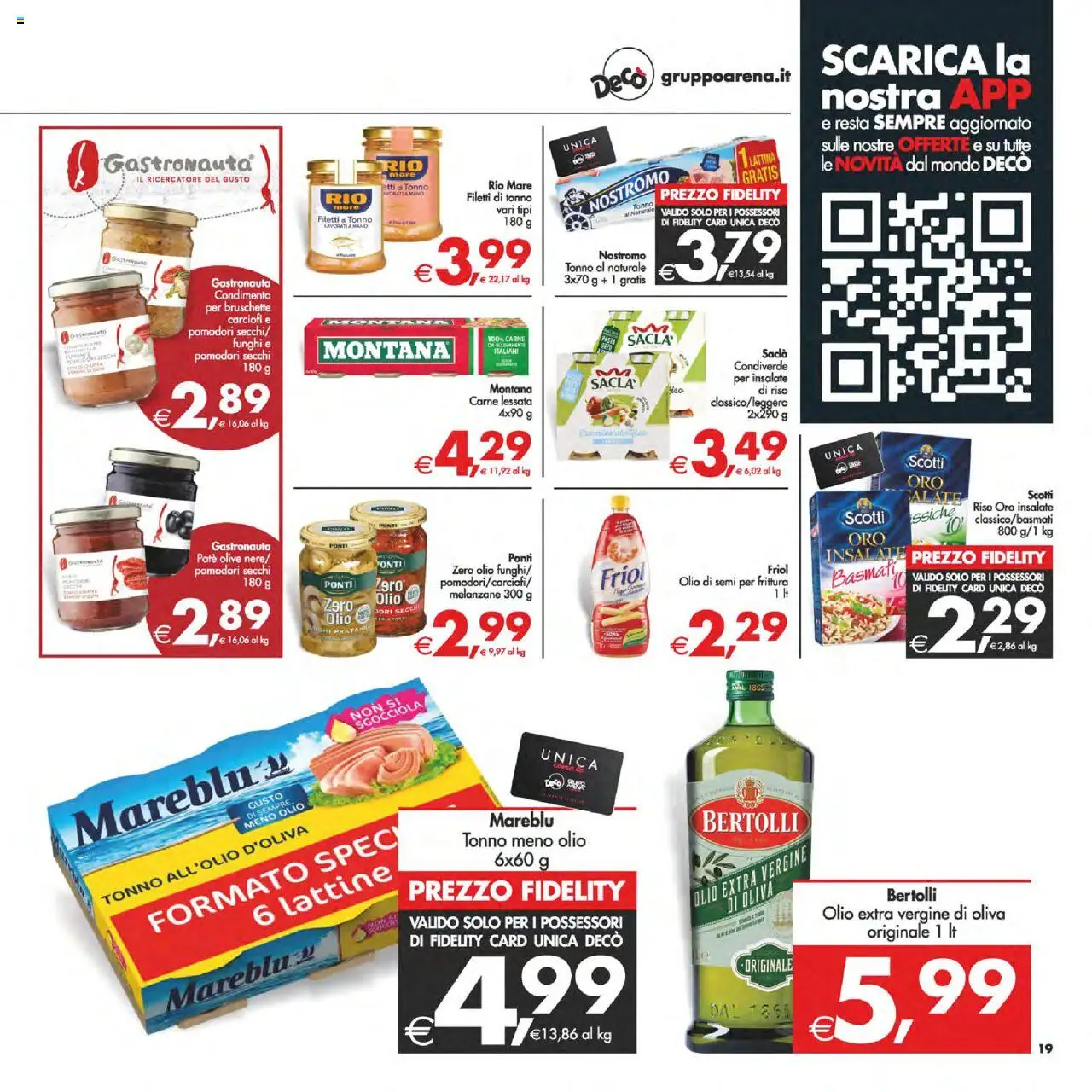 Volantino Decò del 12.08.2025 | Pagina: 19 | Prodotti: Riso, Pomodori, Funghi, Tonno al naturale