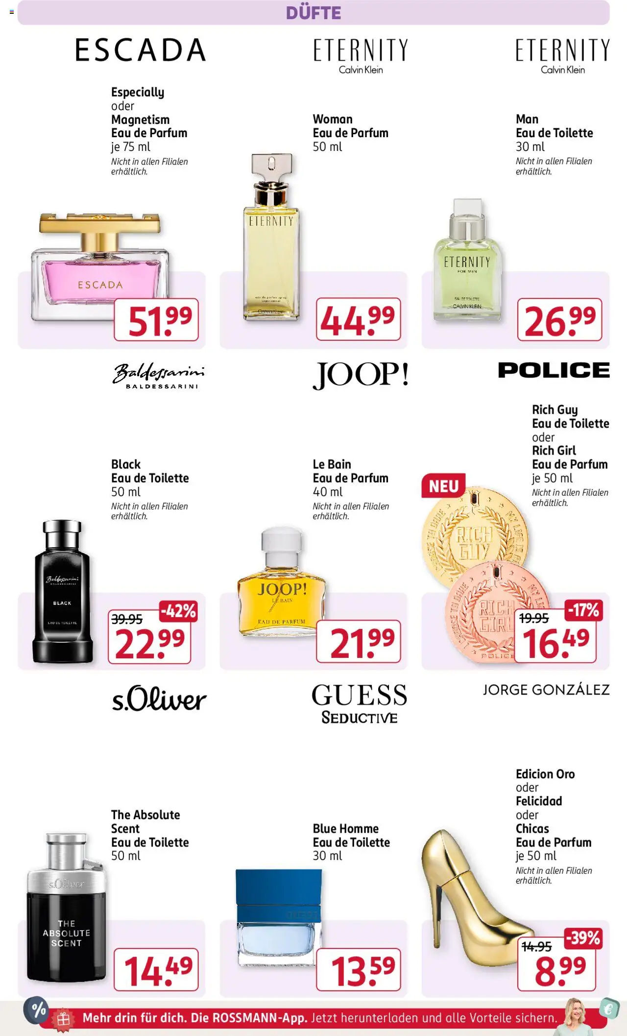Rossmann Prospekt 	 - gültig ab dem 25.08.2025 | Seite: 4 | Produkte: Toilette, Parfüm, Eau de Toilette, Eau de Parfum