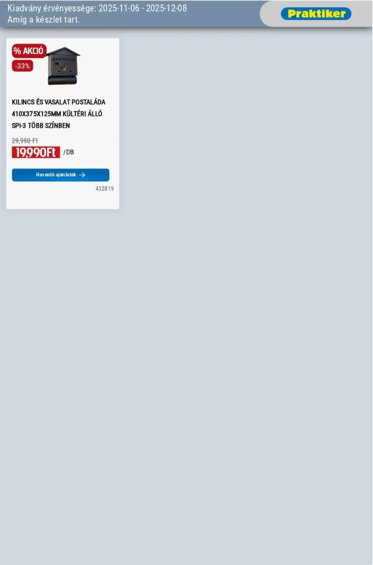 Praktiker akciós ujság - amely érvényes a következő dátumtól: 06.11.2025 | Oldal: 37