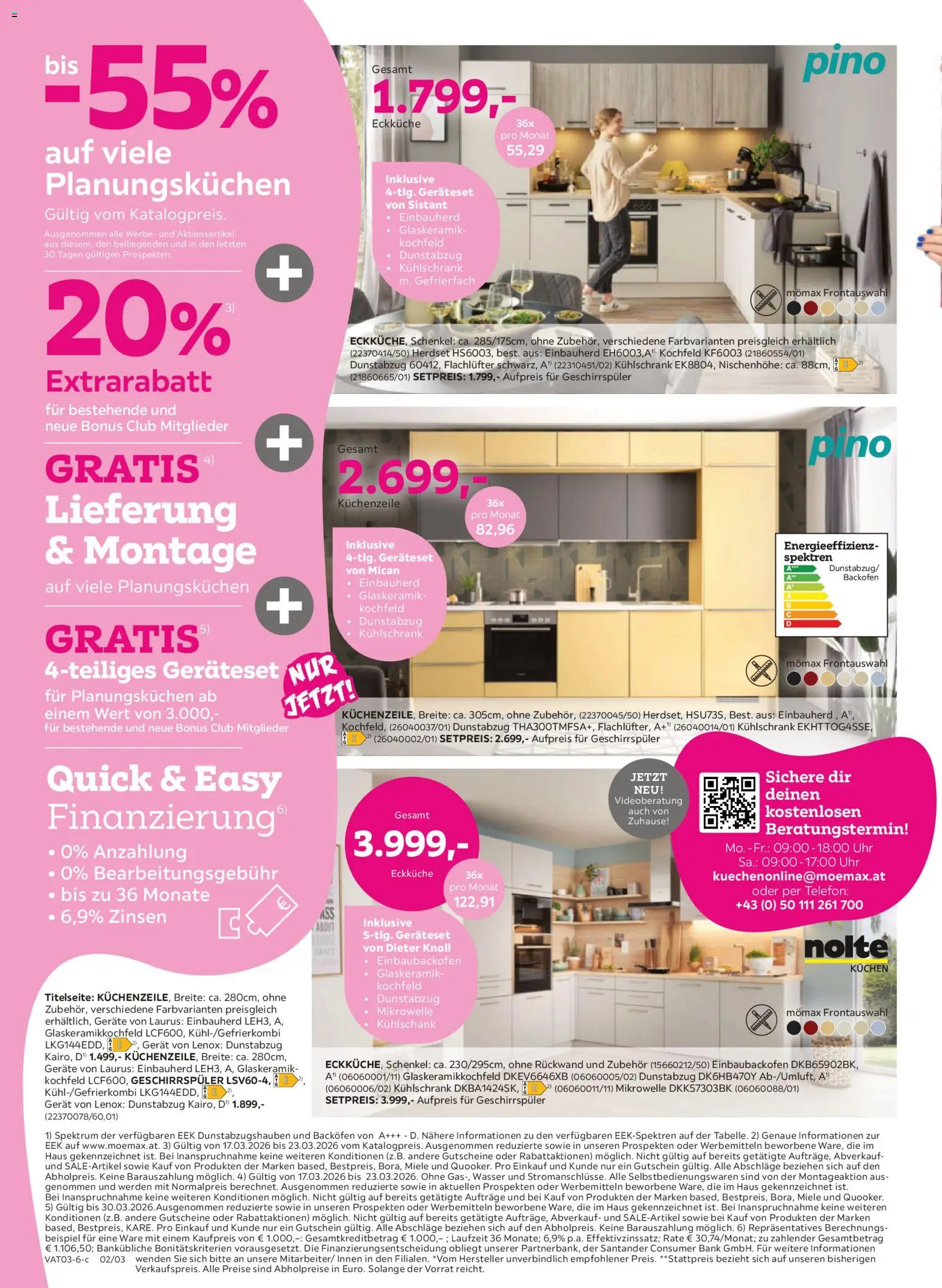 Mömax Prospekt aktuell gültig ab 17.03.2026 | Seite: 2 | Produkte: Wasser, Uhr, Mikrowelle, Küchenzeile