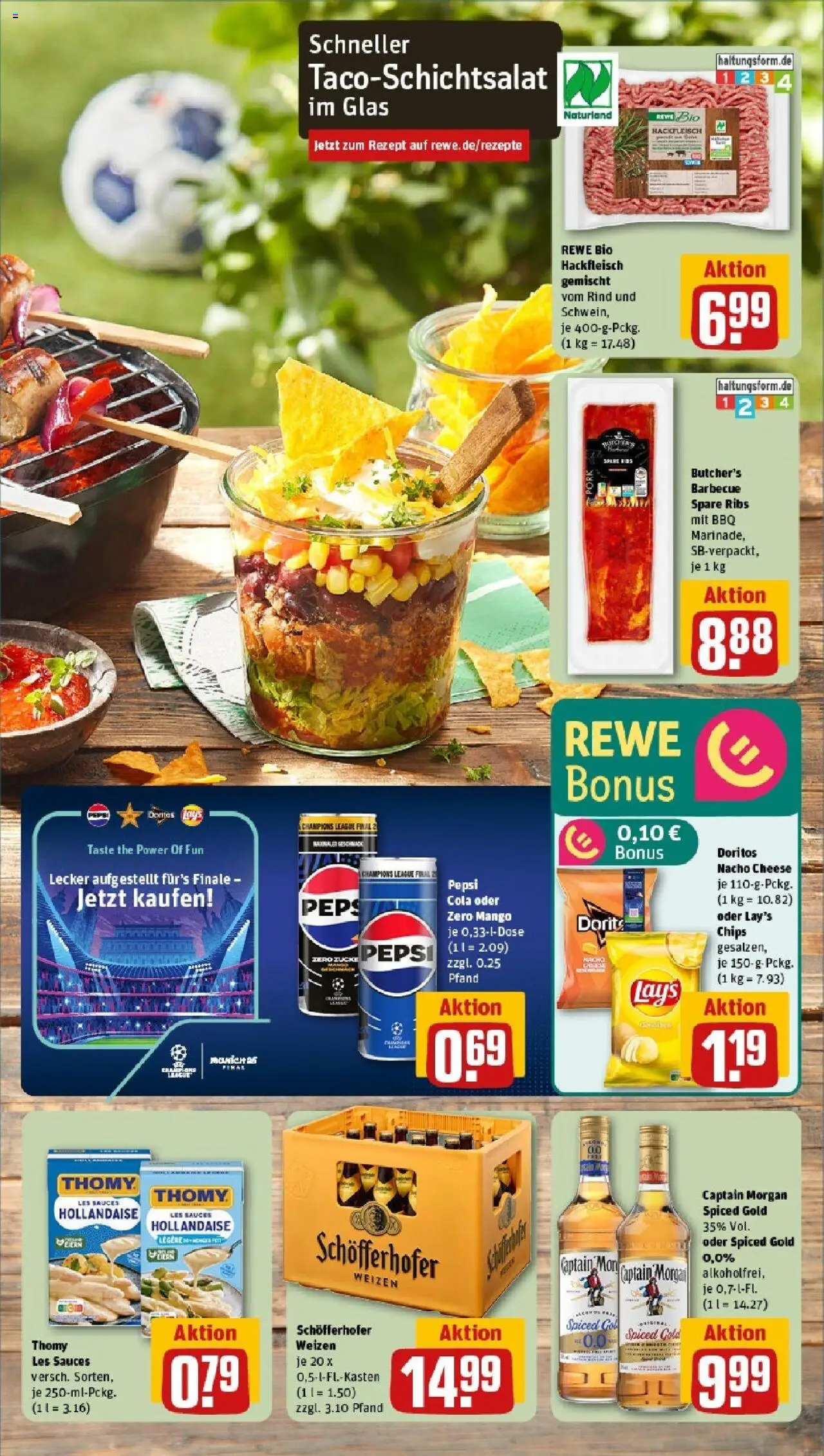 Rewe prospekt Habichtswald/Ehlen	 - gültig ab dem 25.05.2025 | Seite: 5 | Produkte: Spare ribs, Captain morgan, Pepsi, Hackfleisch
