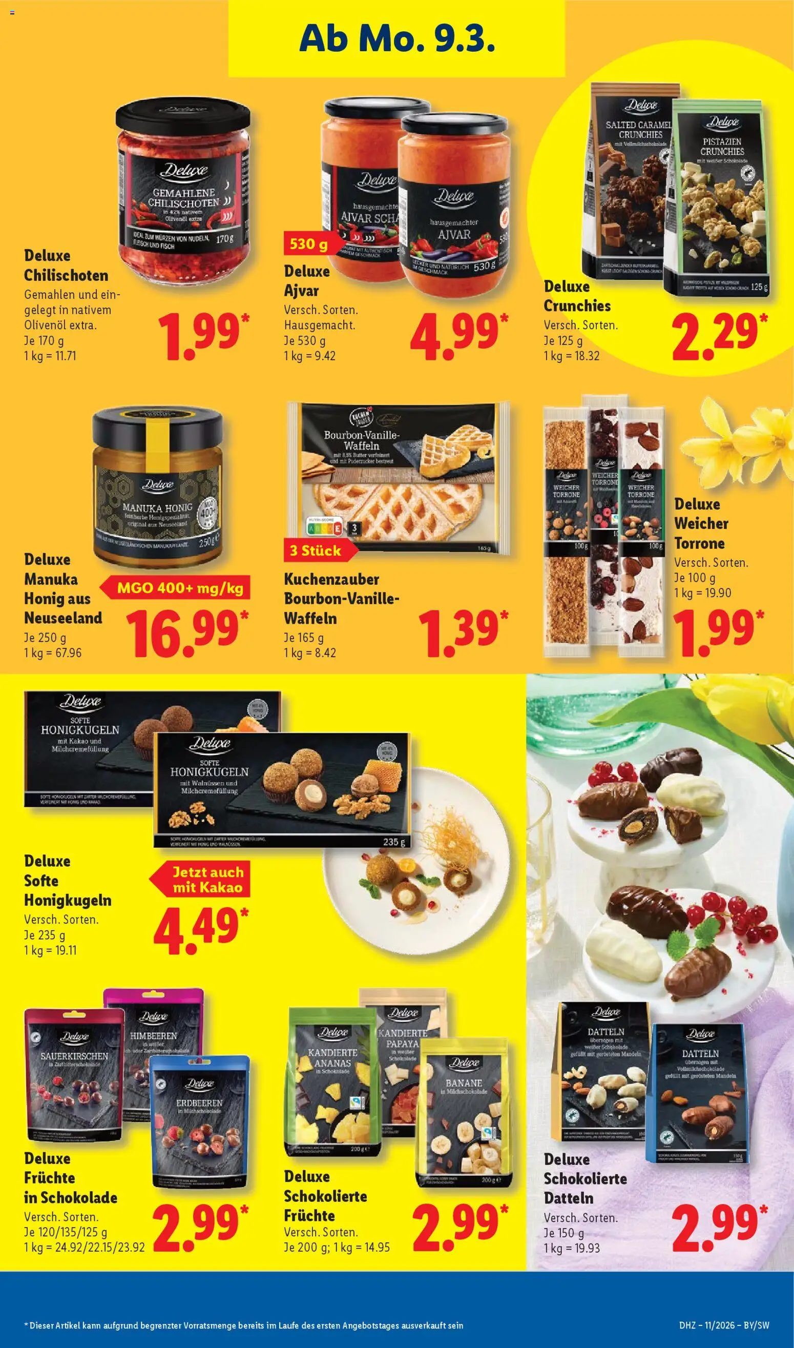 Lidl Prospekt Kornwestheim – gültig ab 09.03.2026 | Seite: 19 | Produkte: Himbeeren, Ananas, Mandeln, Fleisch