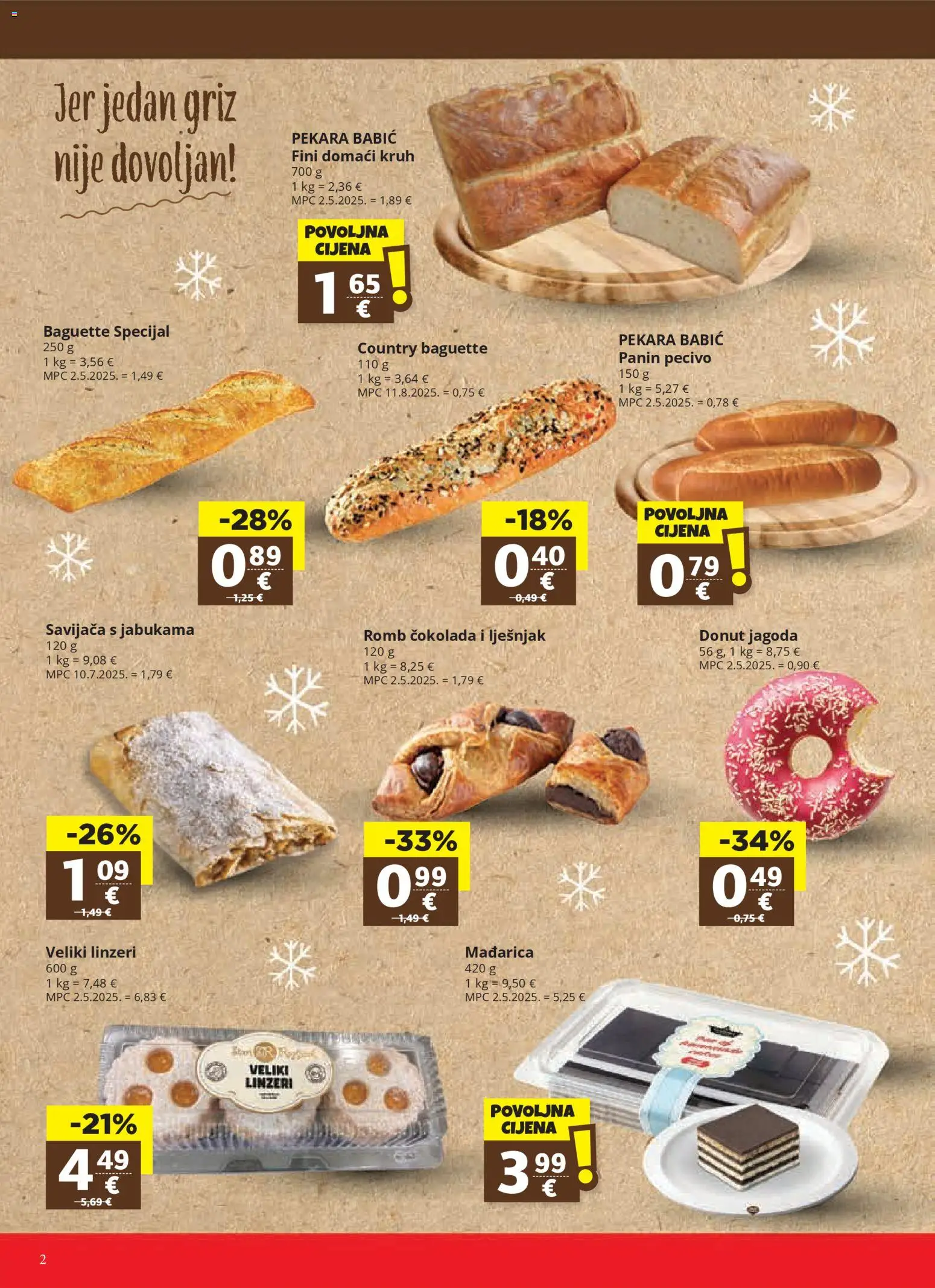 Ribola katalog | vrijedi od 10.12.2025 | Stranica: 2 | Proizvodi: Pekara, Griz, Čokolada, Lješnjak
