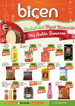 11.02.2026 tarihinden itibaren geçerli olan Biçen Market kataloğu önizlemesi