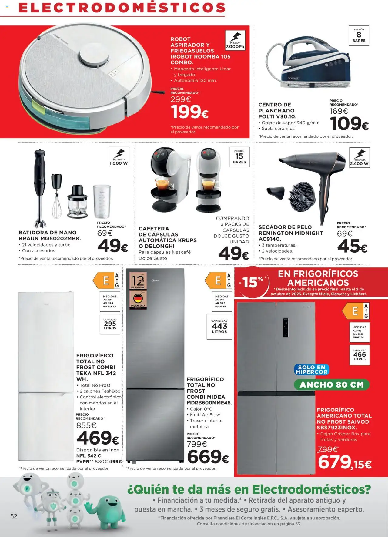 Hipercor catálogo │ válido desde el 25.09.2025 | Página: 56 | Productos: Cafetera, Batidora, Robot, Secador de pelo