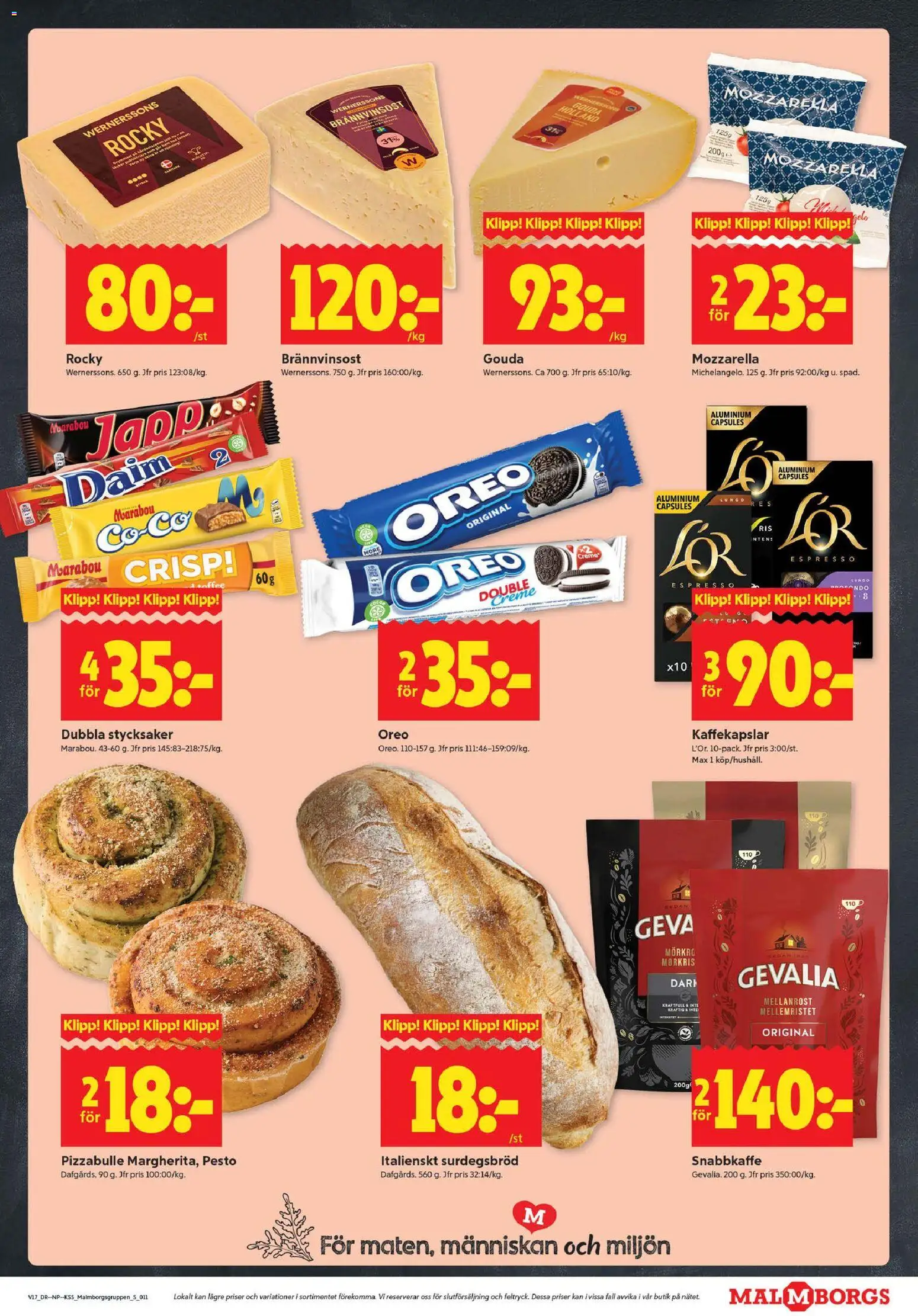 ICA Kvantum reklamblad aktuell från 20.04.2026 | Sida: 11 | Produkter: Kaffekapslar, Oreo, Pesto