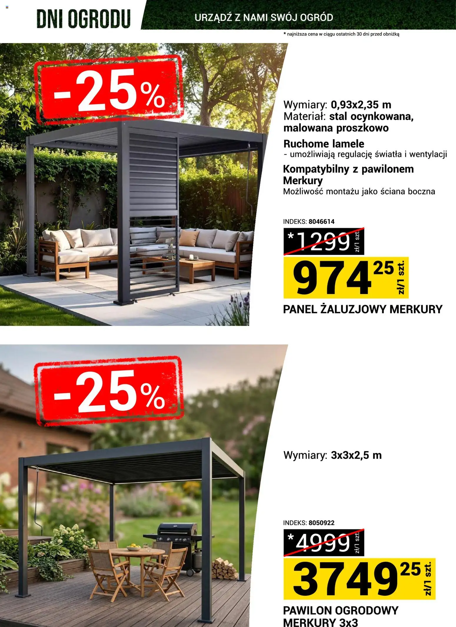 Merkury Market gazetka - Dni ogrodu od 18.04.2026 | Strona: 28 | Produkty: Pawilon ogrodowy