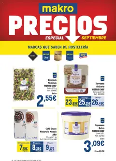 Vista previa Makro - Precios Cataluña válido desde el 01.09.2025