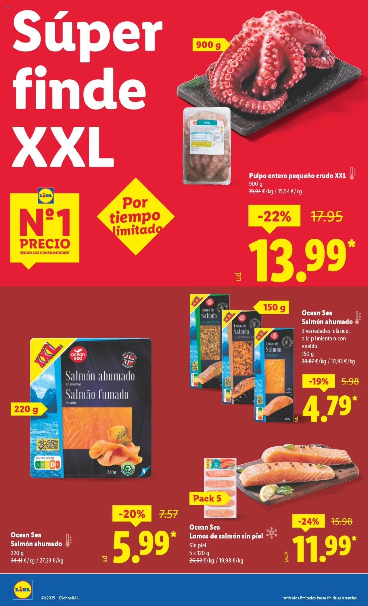 Lidl catálogo MAD │ válido desde el 06.10.2025 | Página: 22 | Productos: Salmón ahumado