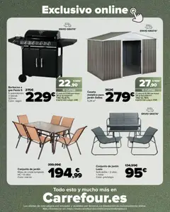 Vista previa Carrefour Jardin válido desde el 13.03.2026 | Página: 32 | Productos: Barbacoa, Sofá, Mesa