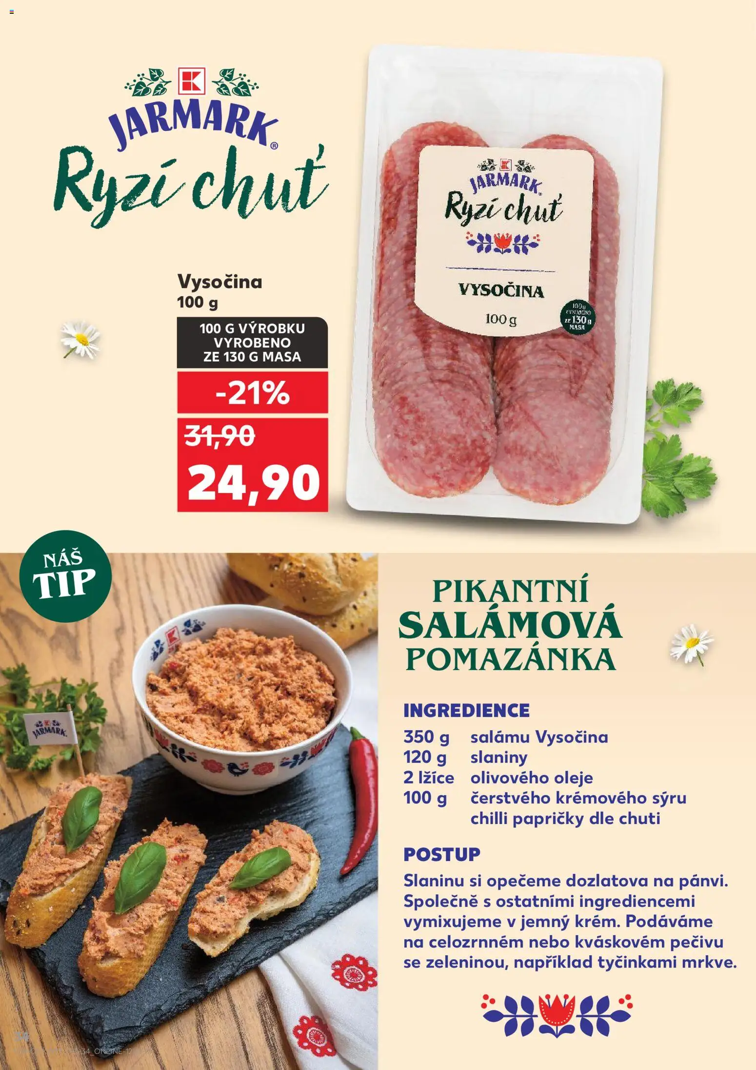 Kaufland leták - Brno od 18.03.2026 | Strana: 34 | Produkty: Lžíce, Rýži, Pomazánka, Vysočina