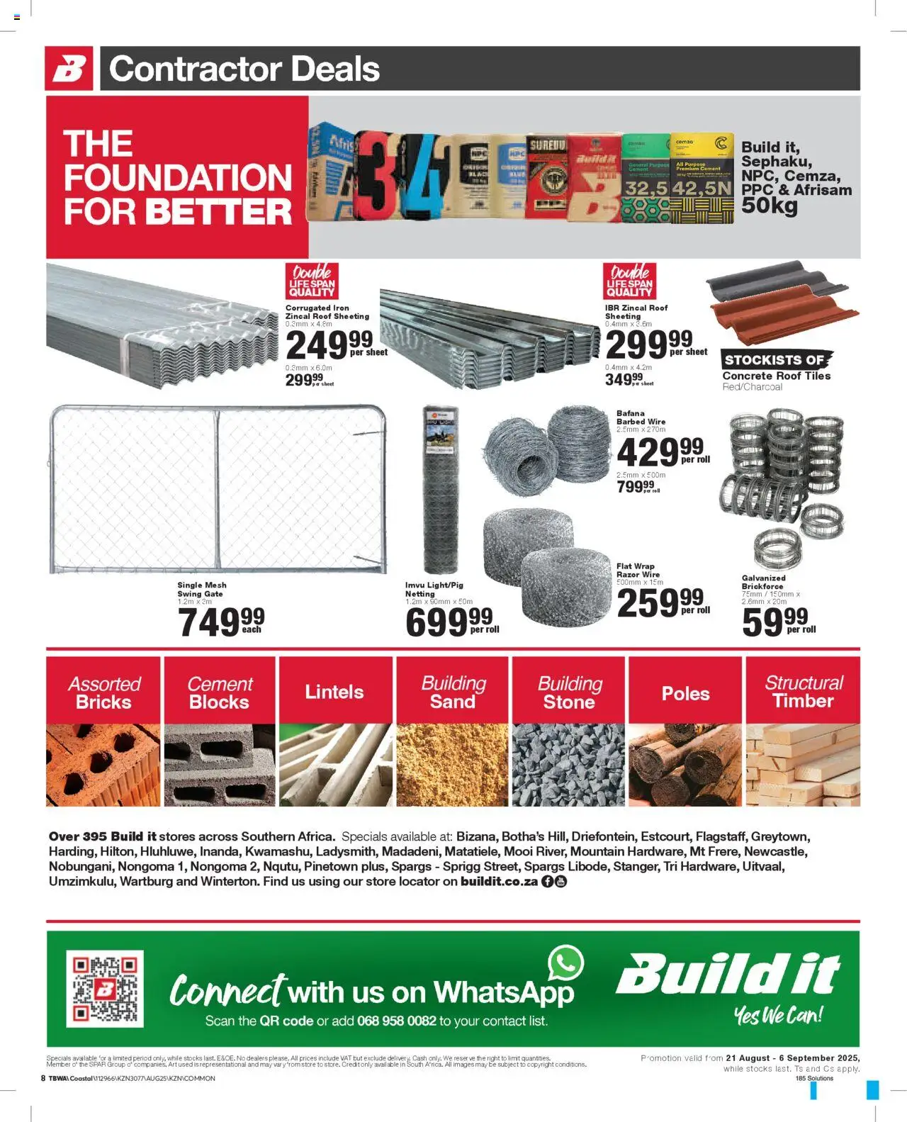 Build It Specials │ valid from 21.08.2025 | Page: 8 | Products: Art, Gate, Foundation, Cement
