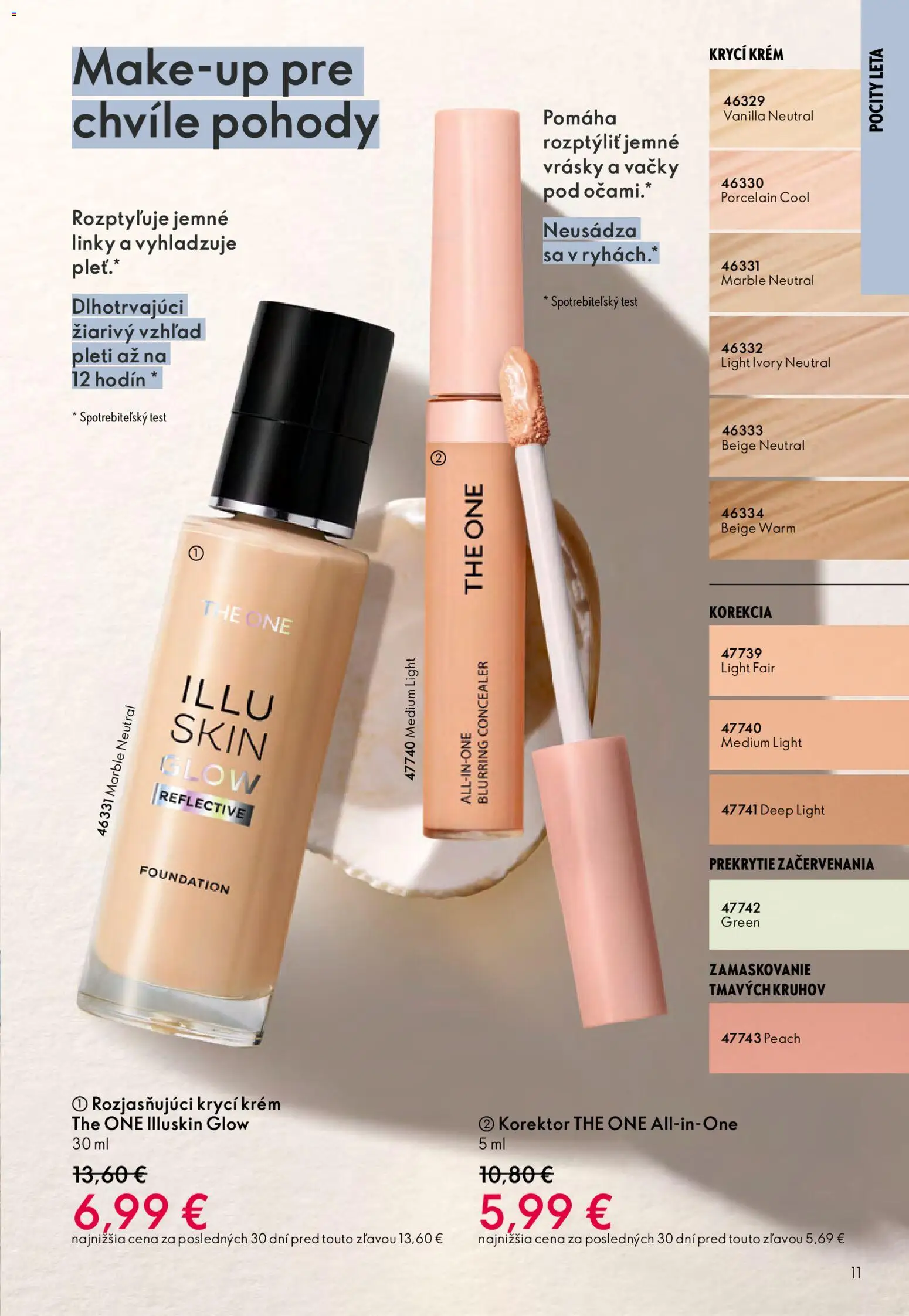 Nové Oriflame akcie – leták je platný od 27.05.2026 | Strana: 11 | Produkty: Korektor, Krém