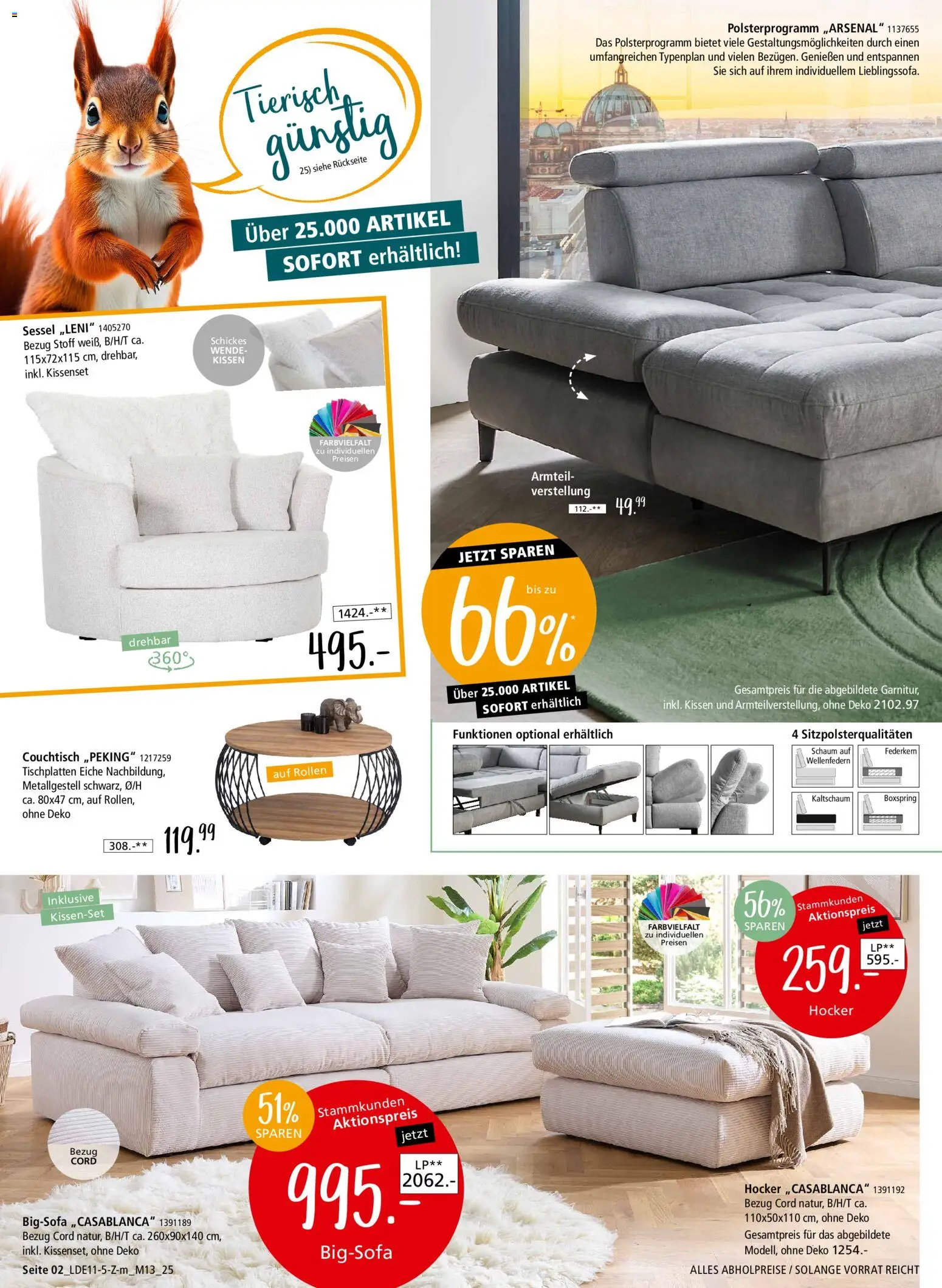 Zurbrüggen Z2-Junges Wohnen – gültig ab 08.11.2025 | Seite: 2 | Produkte: Bigsofa, Hocker, Kissen, Sessel