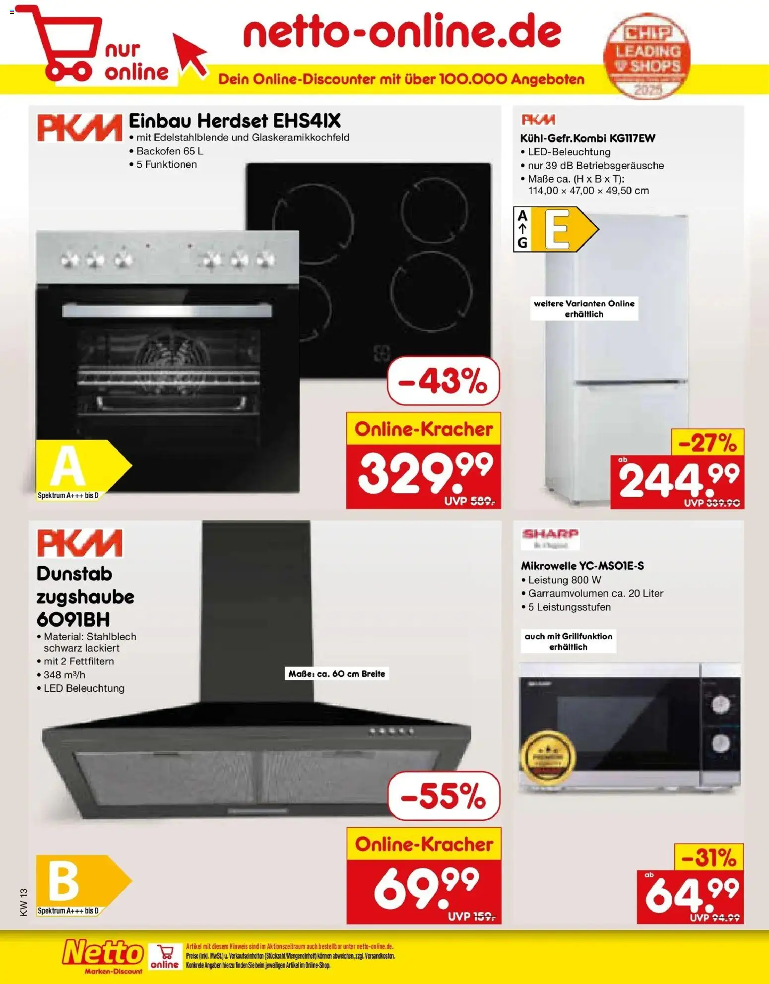 Netto Marken-Discount Prospekt Stemwede-Dielingen	 – gültig ab 23.03.2026 | Seite: 38 | Produkte: Mikrowelle, Backofen