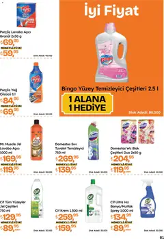 16.04.2026 tarihinden itibaren geçerli olan Migros kataloğu önizlemesi | Sayfa: 81 | Ürünler: Lavabo, Tuvalet, Yağ, Yüzey temizleyici