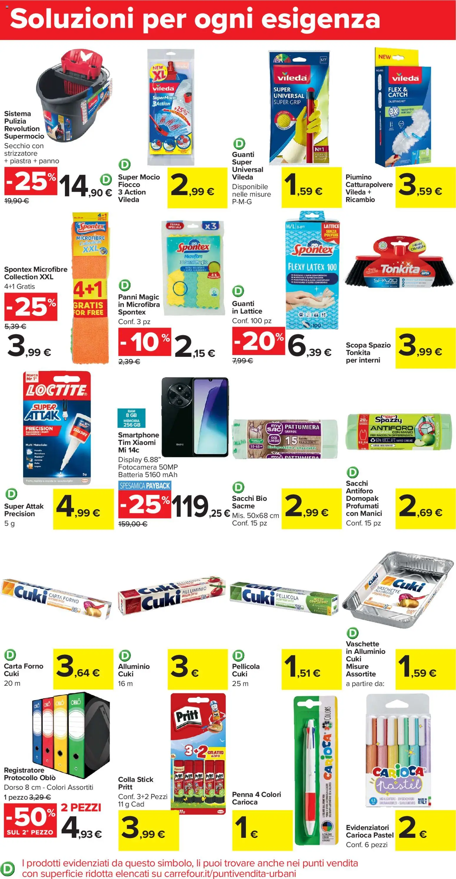 Volantino Carrefour del 02.01.2026 | Pagina: 18 | Prodotti: Xiaomi, Pattumiera, Forno, Vaschette