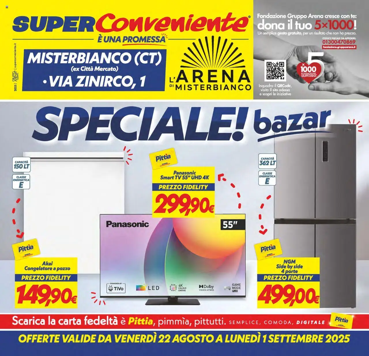 Volantino SuperConveniente del 22.08.2025 | Pagina: 26 | Prodotti: Tè, smart TV, TV, Congelatore