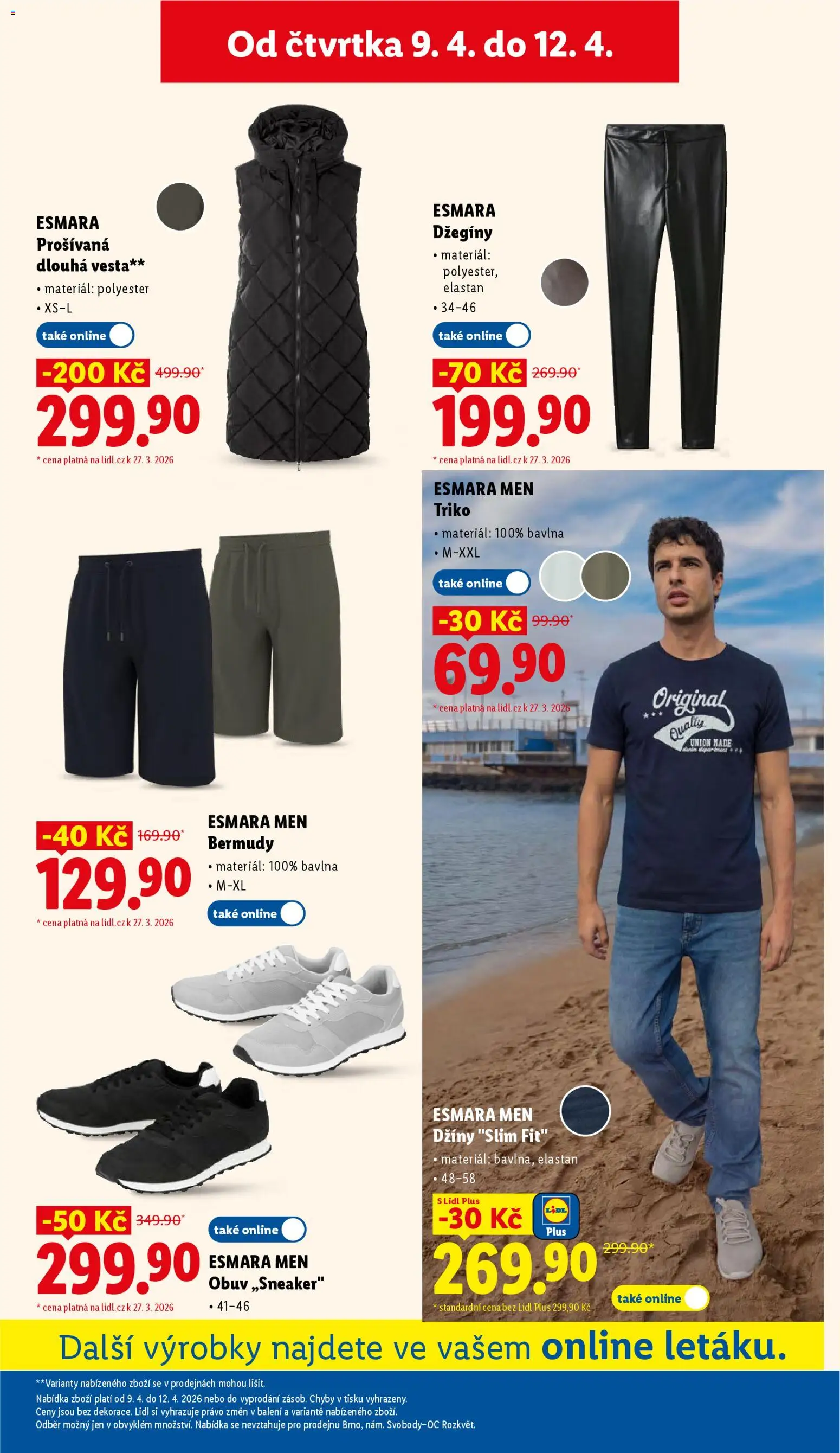 Lidl leták - Spotřební zboží od 07.04.2026 | Strana: 25 | Produkty: Vesta, Obuv, Džíny