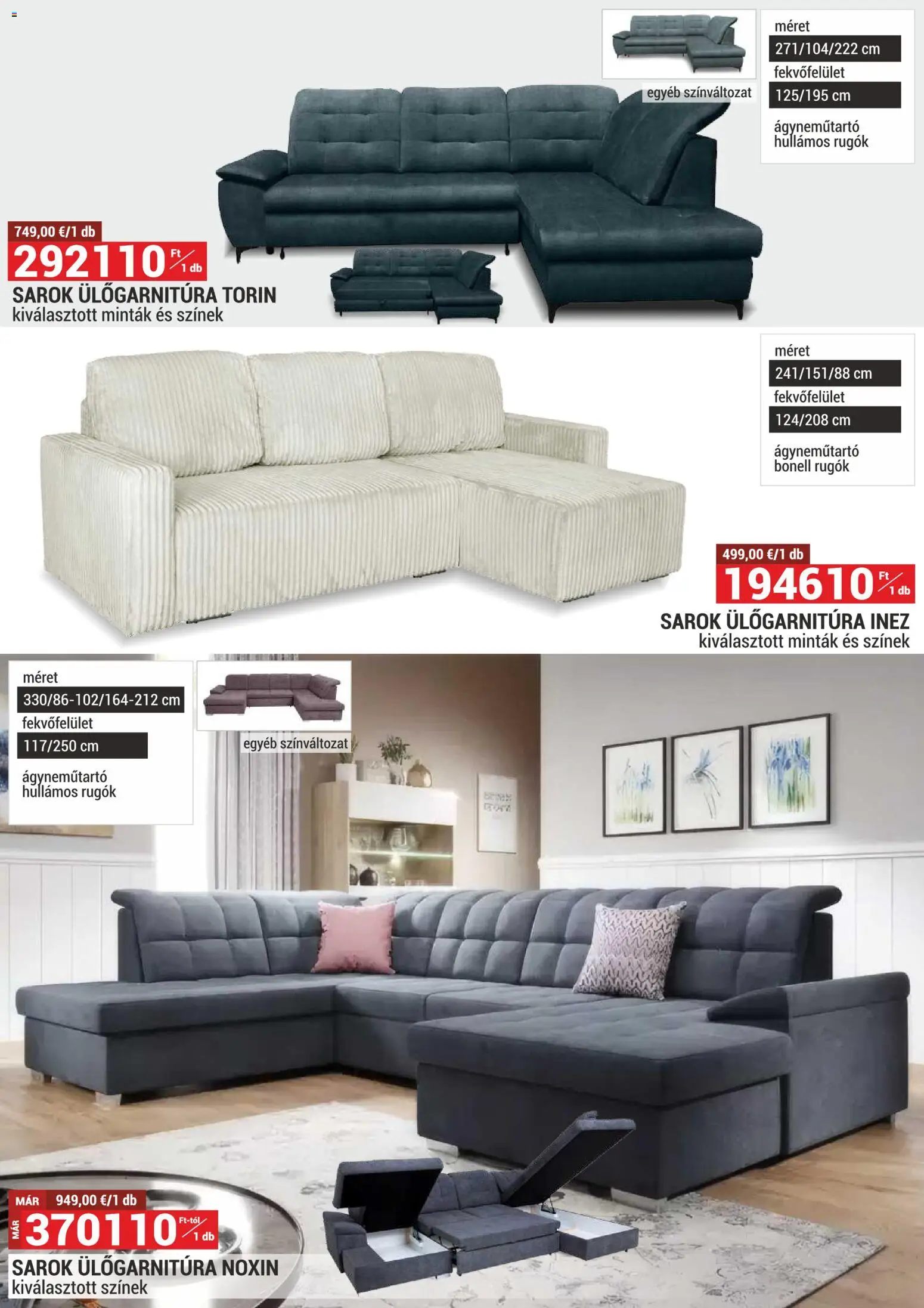 Merkury Market akciós ujság - amely érvényes a következő dátumtól: 01.12.2025 | Oldal: 9 | Termékek: Sarok ülőgarnitúra