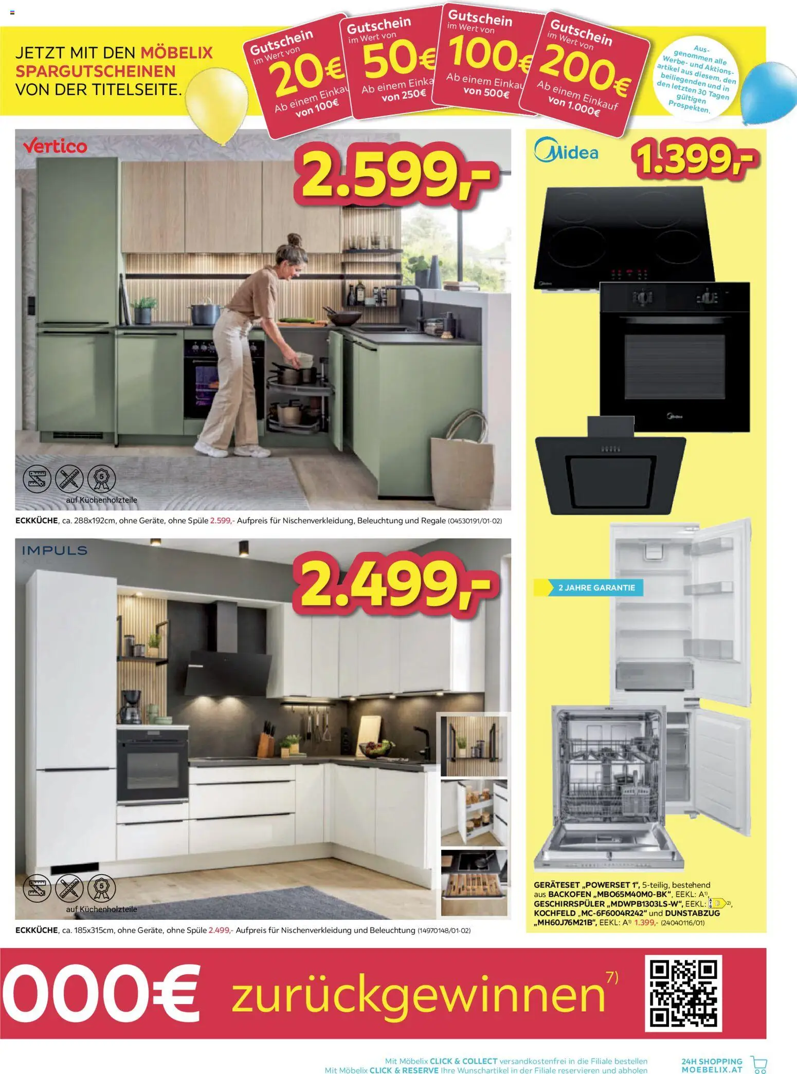 Möbelix Angebote gültig ab 23.02.2026 | Seite: 3 | Produkte: Kochfeld, Geschirrspüler