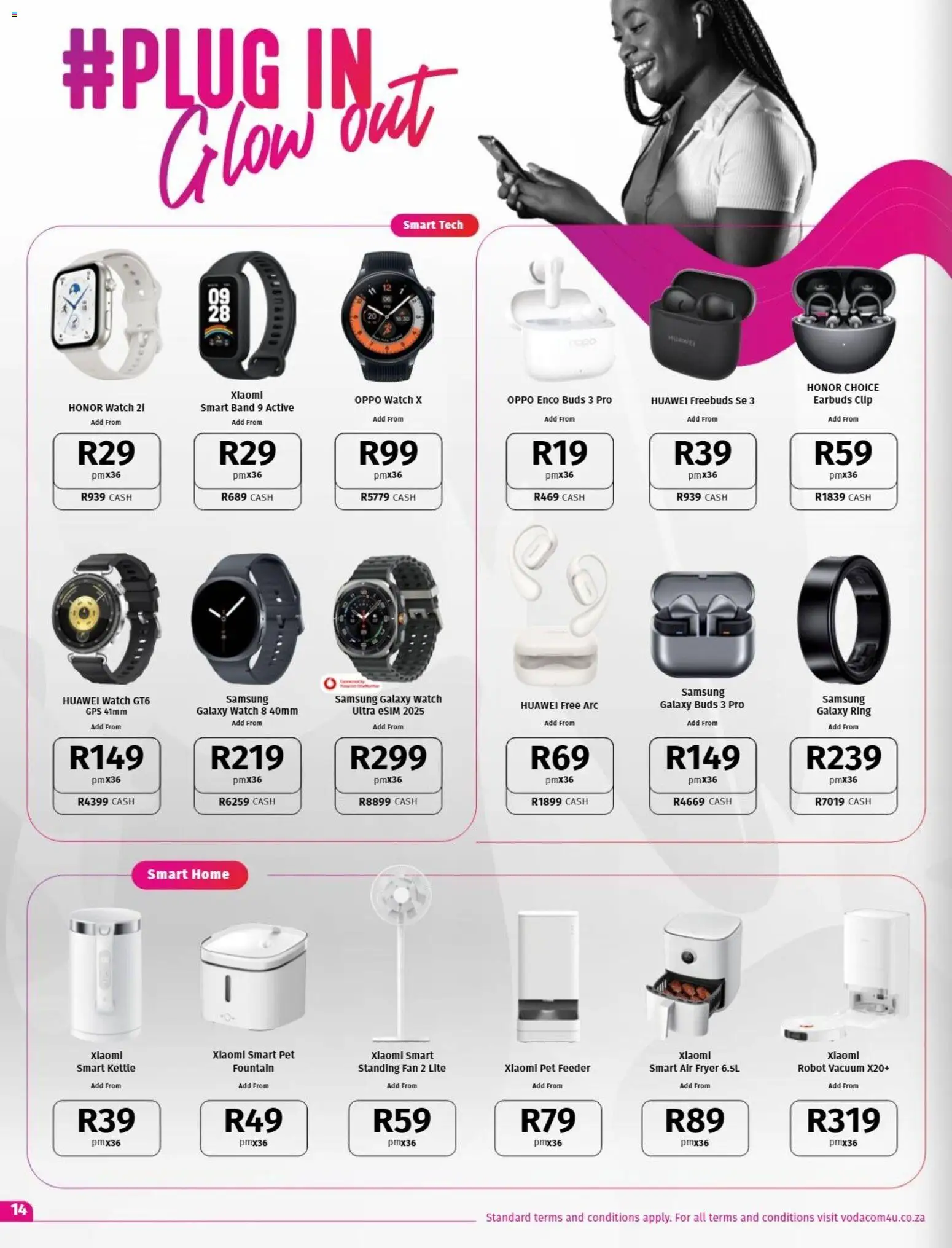 New Vodacom catalogue – valid from 09.12.2025 | Page: 14 | Products: Watch, Earbuds, Kettle, Fan