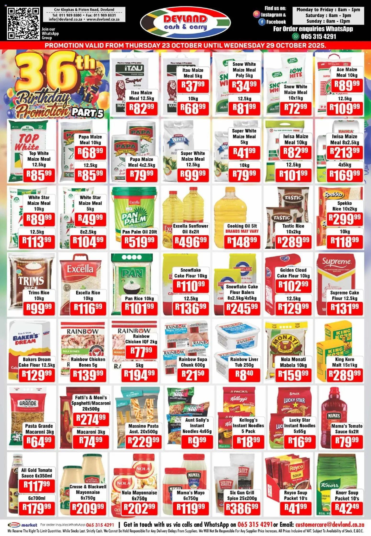 New Devland catalogue – valid from 23.10.2025 | Page: 2 | Products: Cake, Noodles, Mayonnaise, Sauce