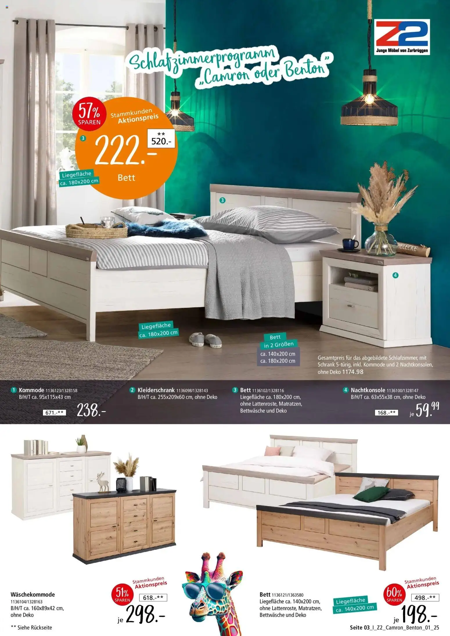 Zurbrüggen - Zurbrüggen: Home Sweet Home – gültig ab 12.12.2025 | Seite: 3 | Produkte: Bett, Kleiderschrank, Kommode, Schrank