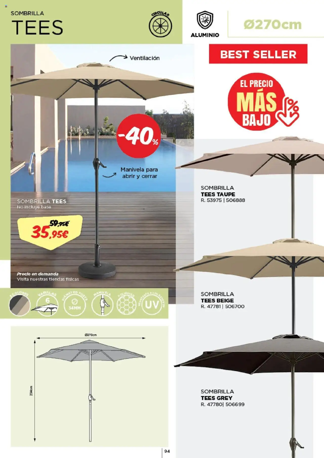 Espaço Casa - Catálogo AireLibre 2025 │ válido de 12.05.2025 | Página: 95 | Produtos: Pó, Base